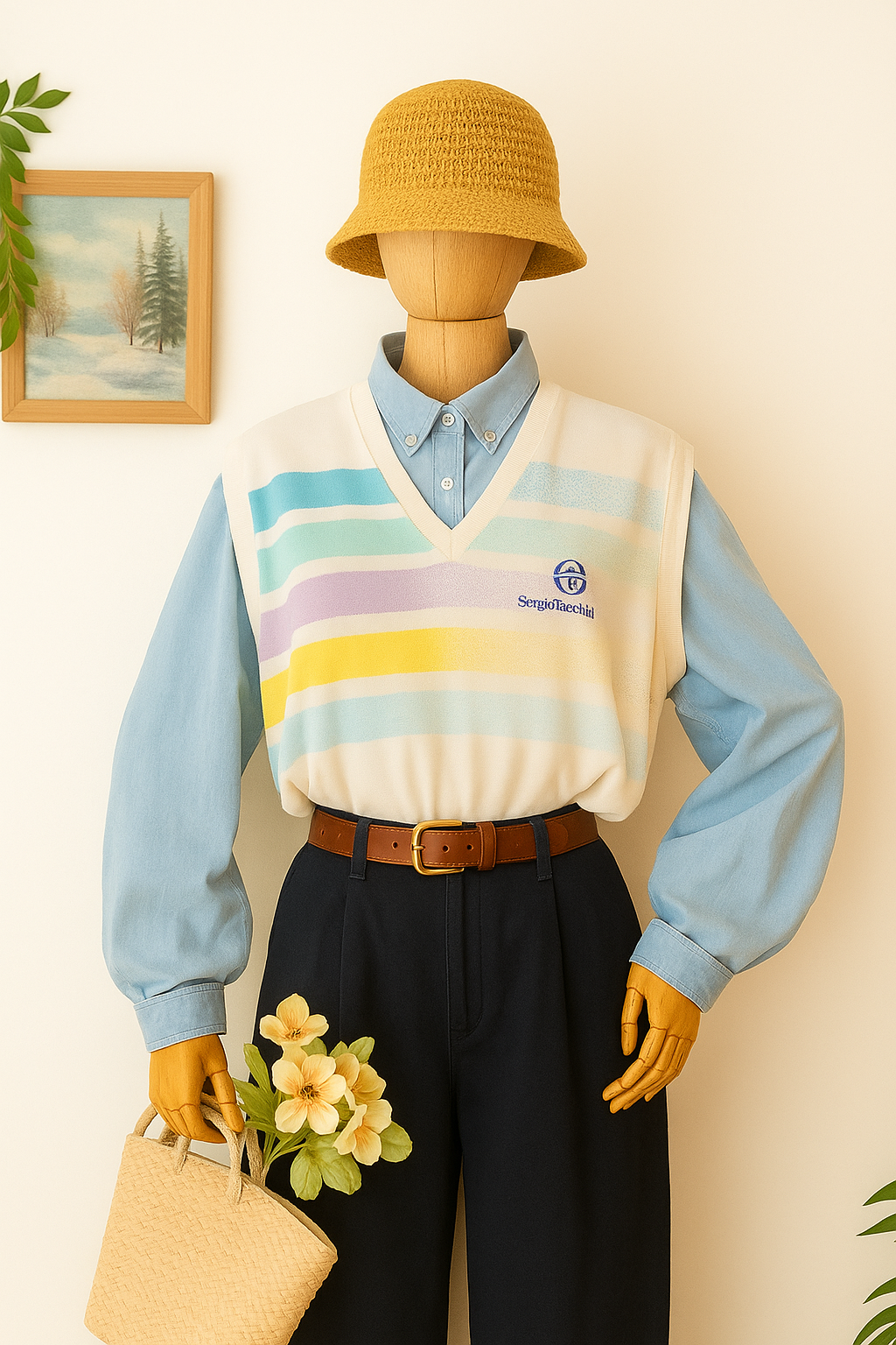 90s ITALY Sergio  Tacchhini Süveter