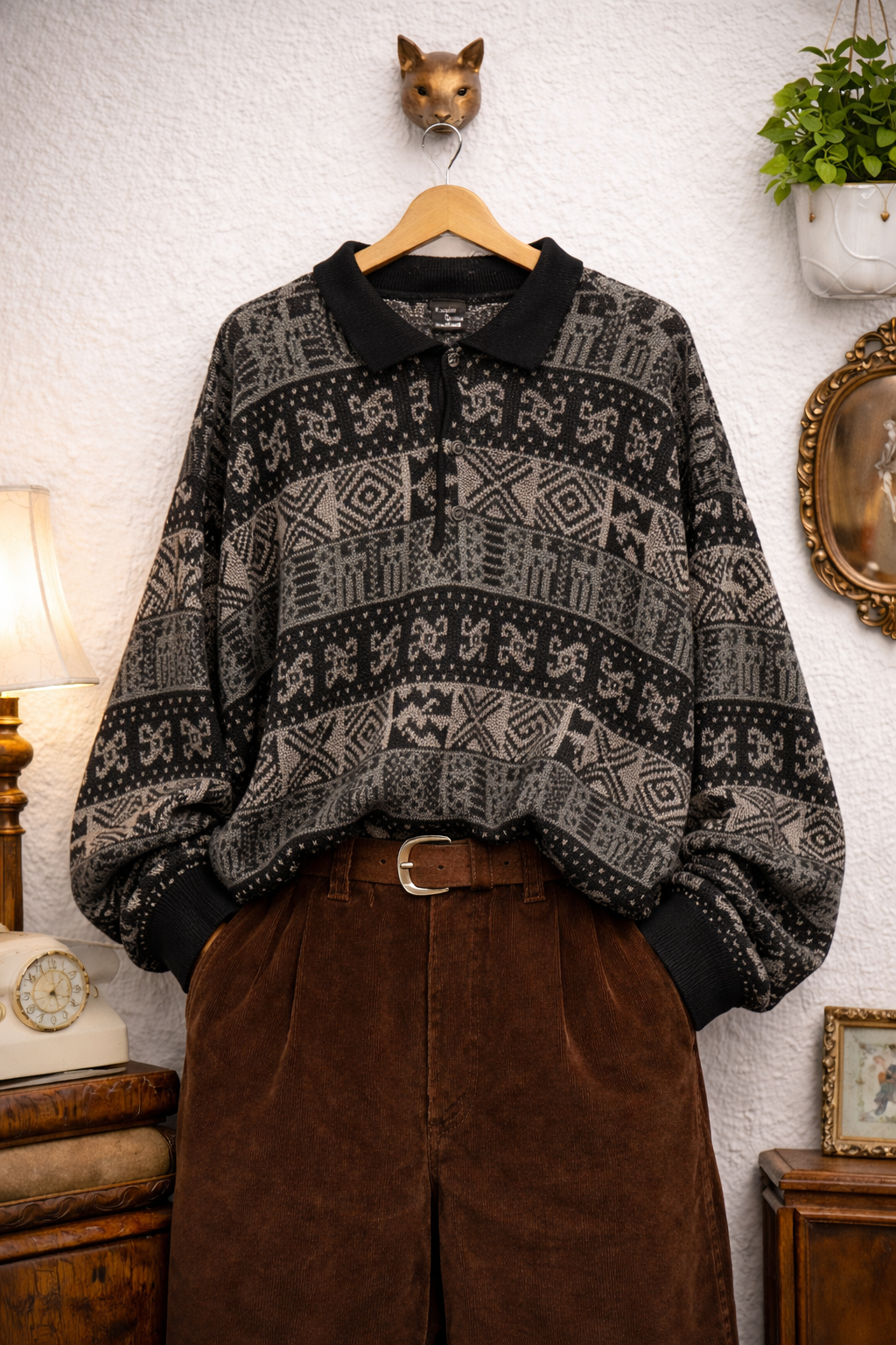 90's Oversize Nordic Kazak