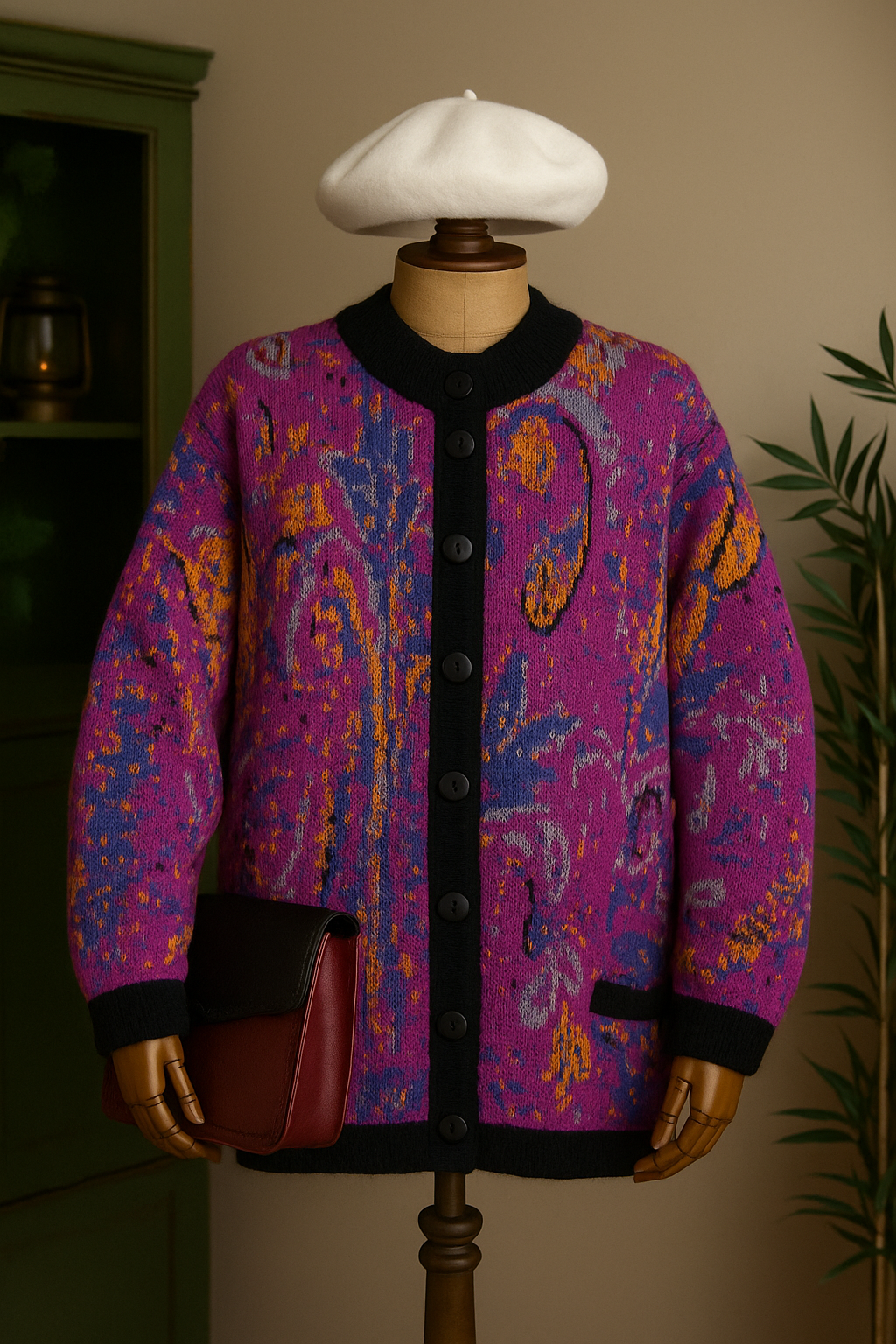 90s Pisley Cardigan Ceket-Hırka