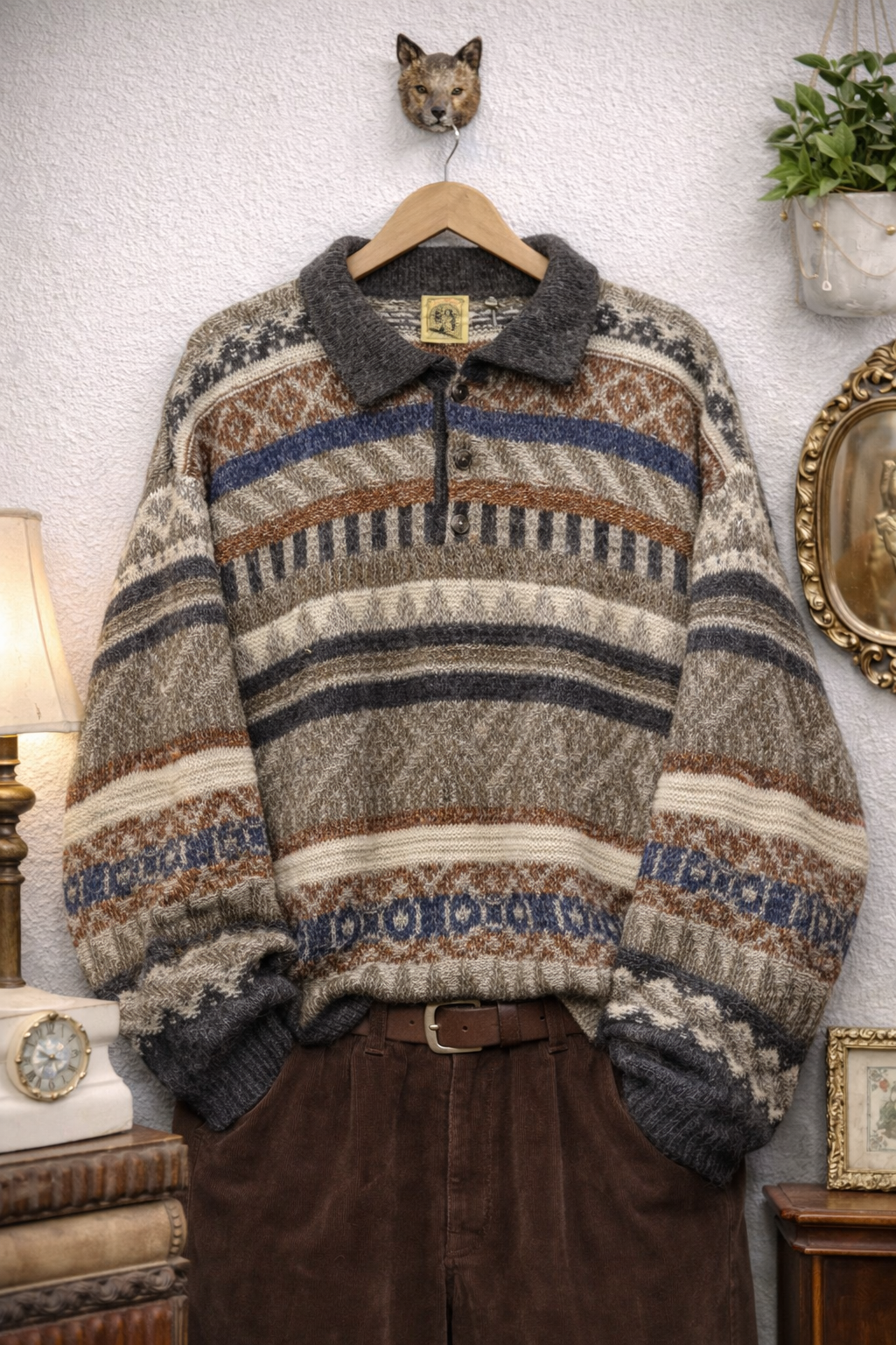 90's Polo Yaka Grandpa Kazak