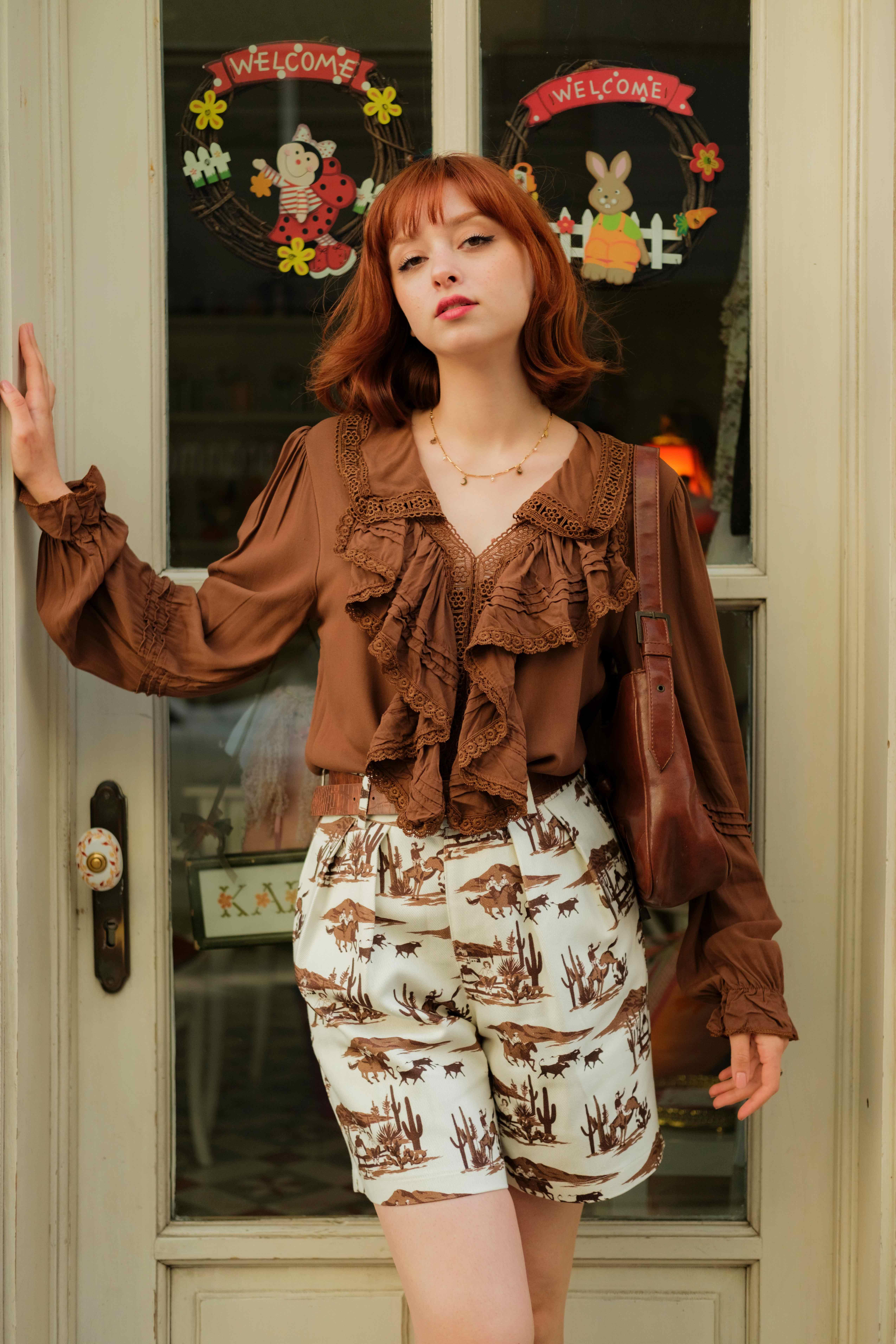 90's Retro Western Şort