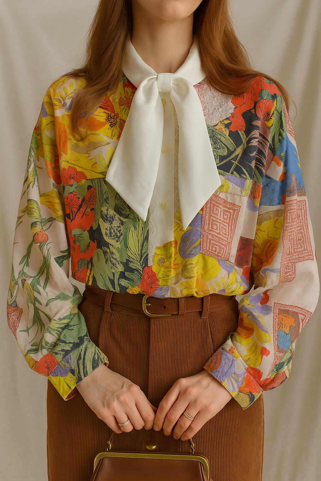 90s Salaş Renkli Gömlek