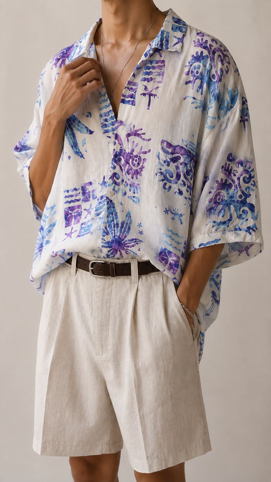 90s Surf&Hawaiian Oversize Gömlek