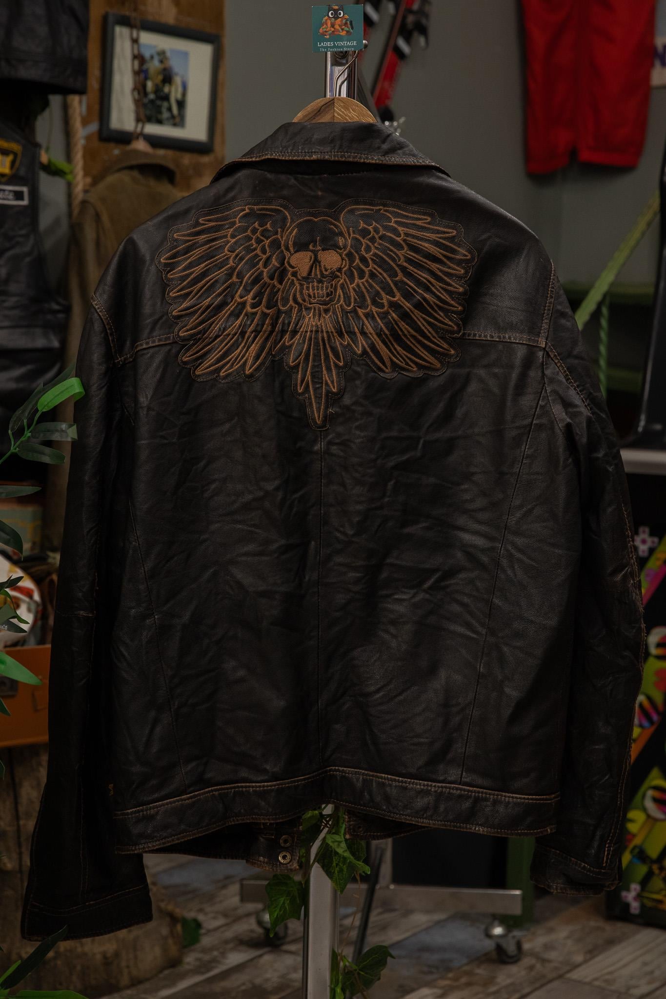 ALPHA İtalian Biker Model Deri Ceket