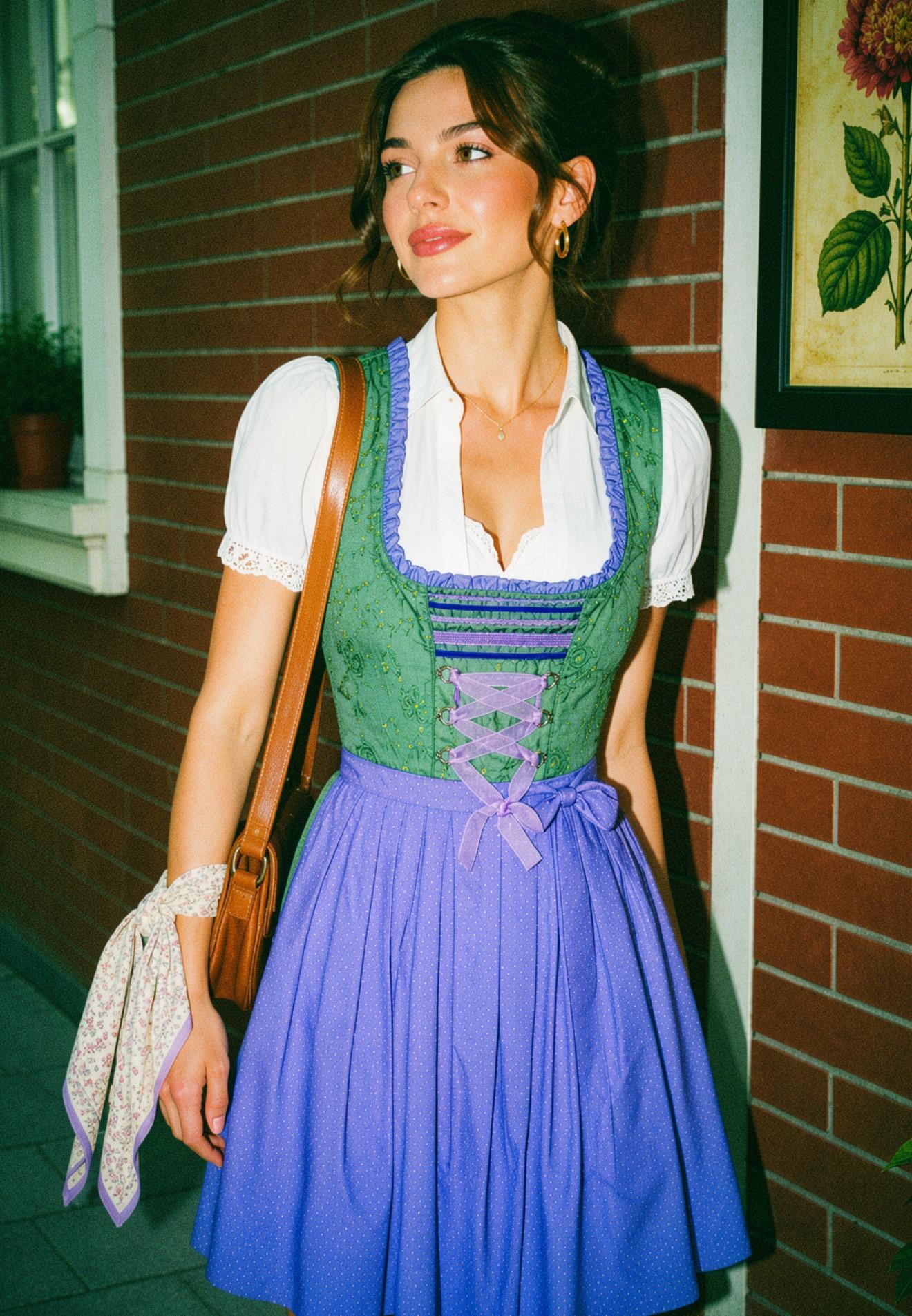 Alpine Folk-Style German Elbise