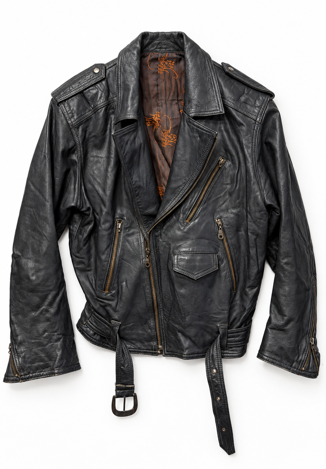 American Biker 1990s Deri Ceket
