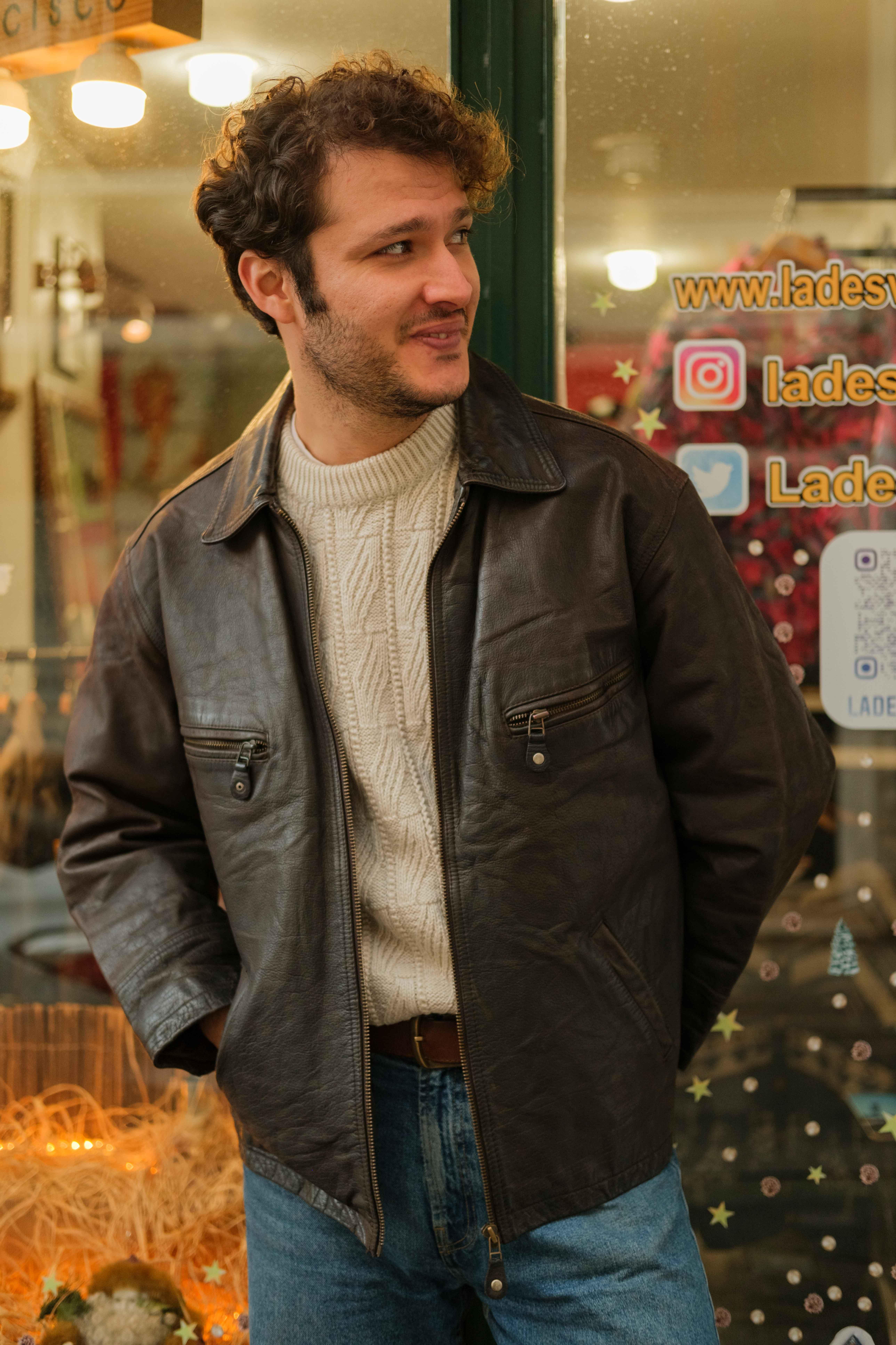 AMERİCAN BIKER DERİ CEKET
