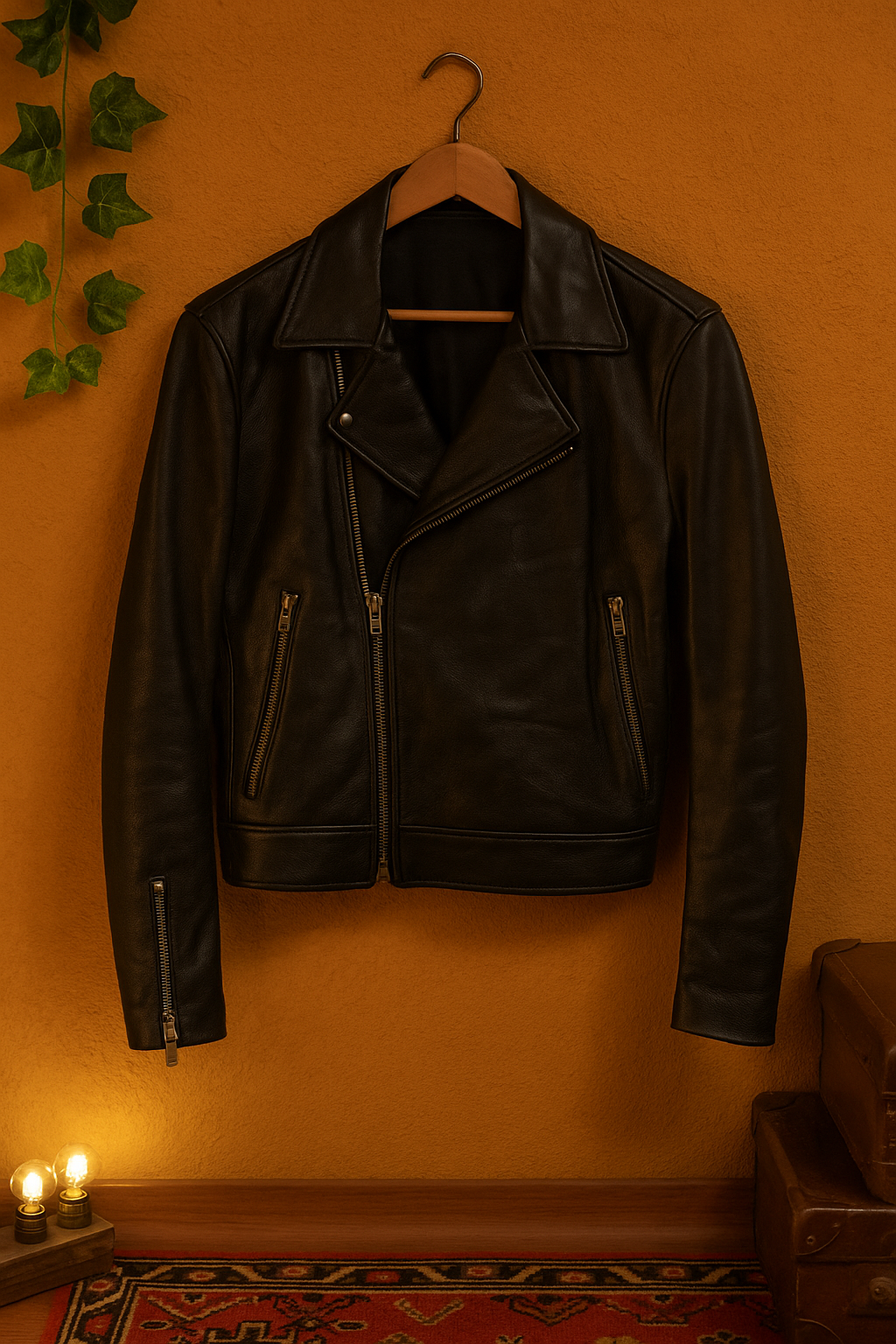 American Biker Deri Ceket