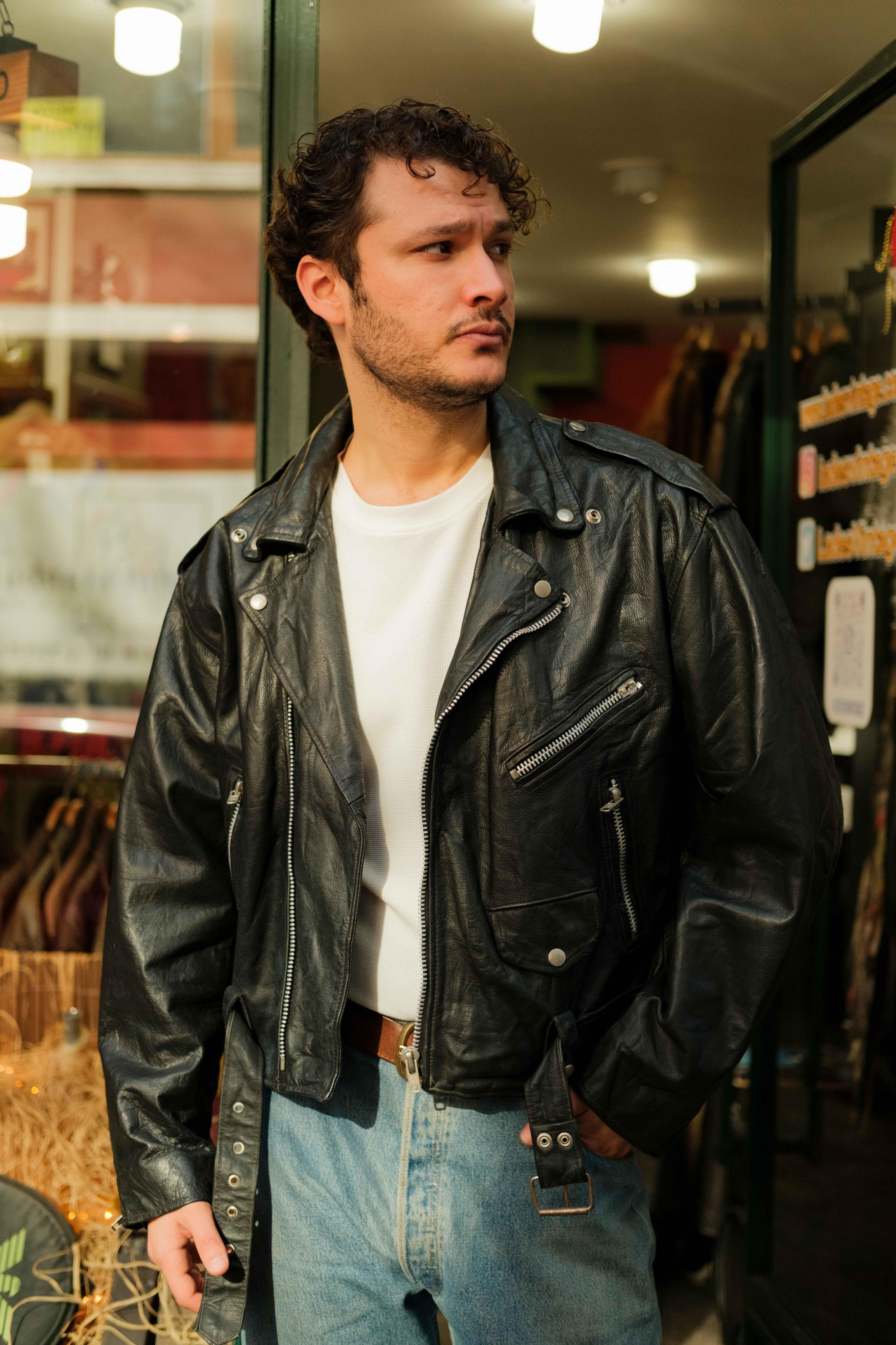 American BRANDO Biker Unisex Deri Ceket