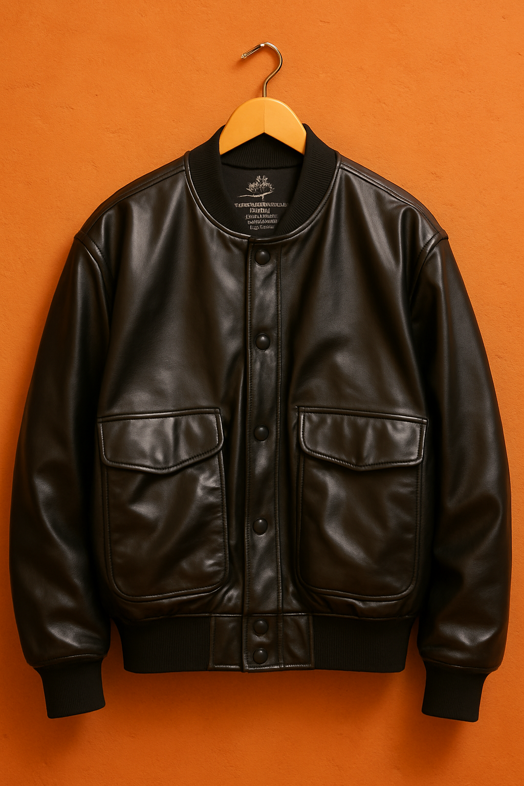 American Lavorazıona Bomber Deri Ceket