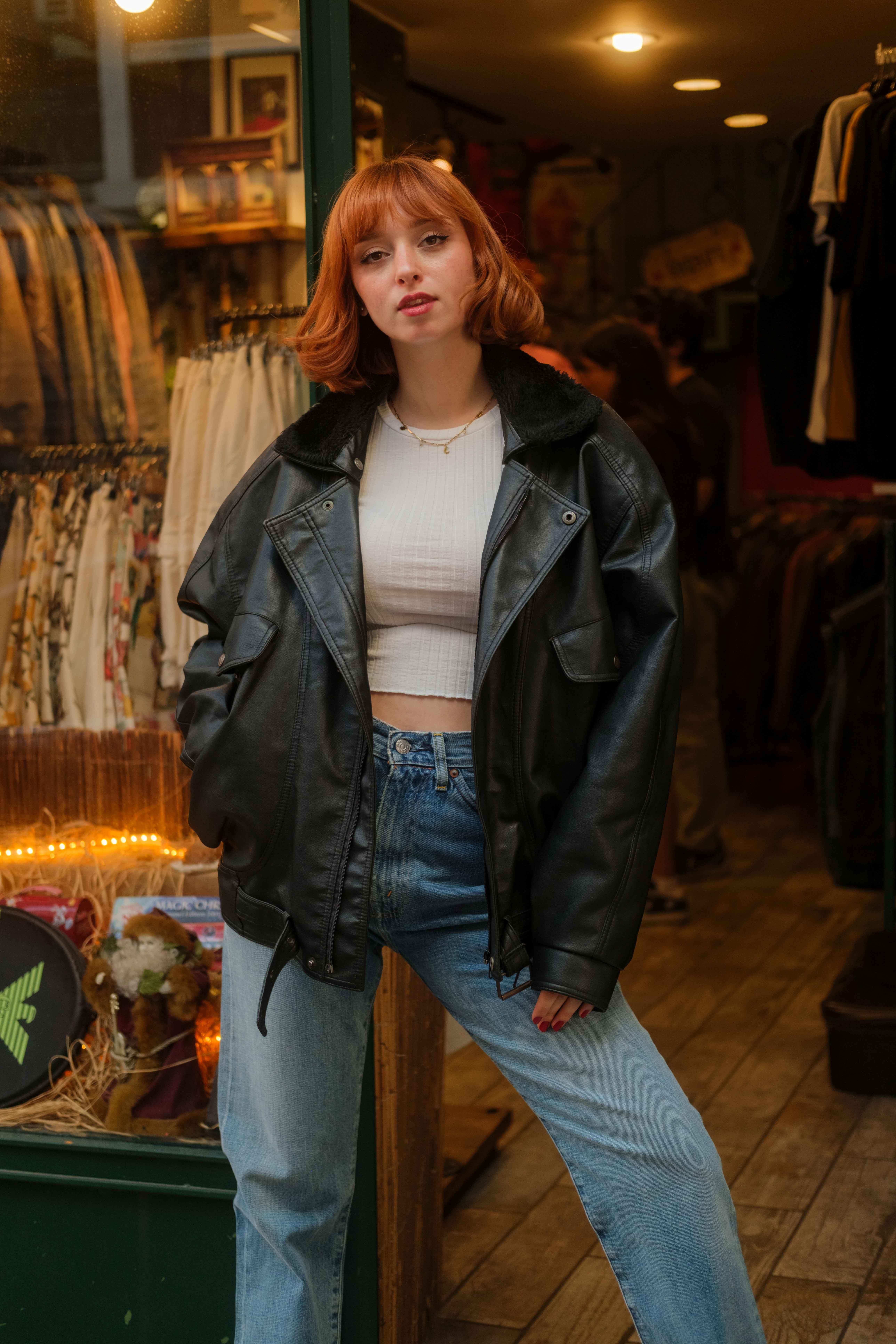 American Vintage Bomber Vegan Deri Ceket