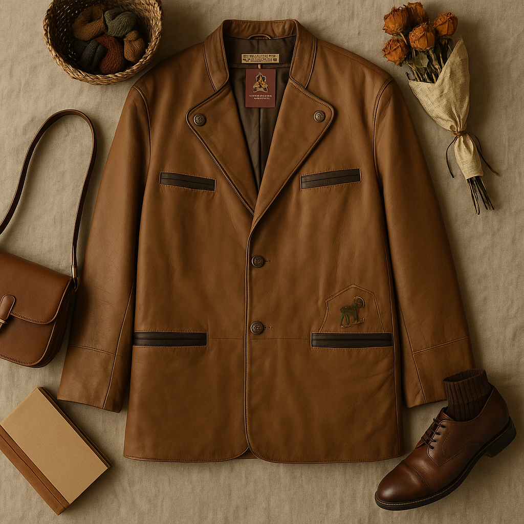Austrian Bavyera Blazer Deri Ceket