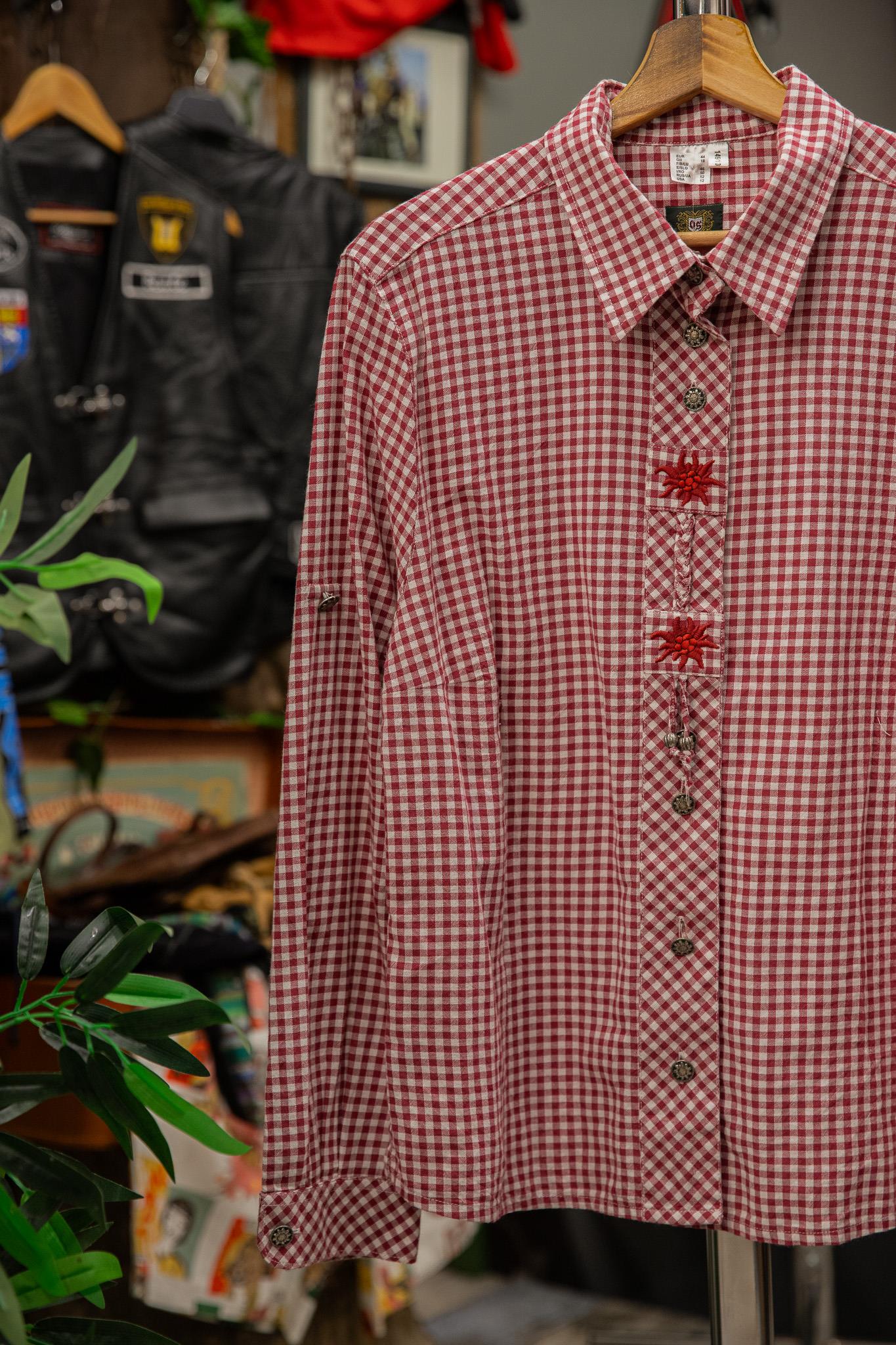 Austrian Bavyera Model Kadın Ekose Gömlek