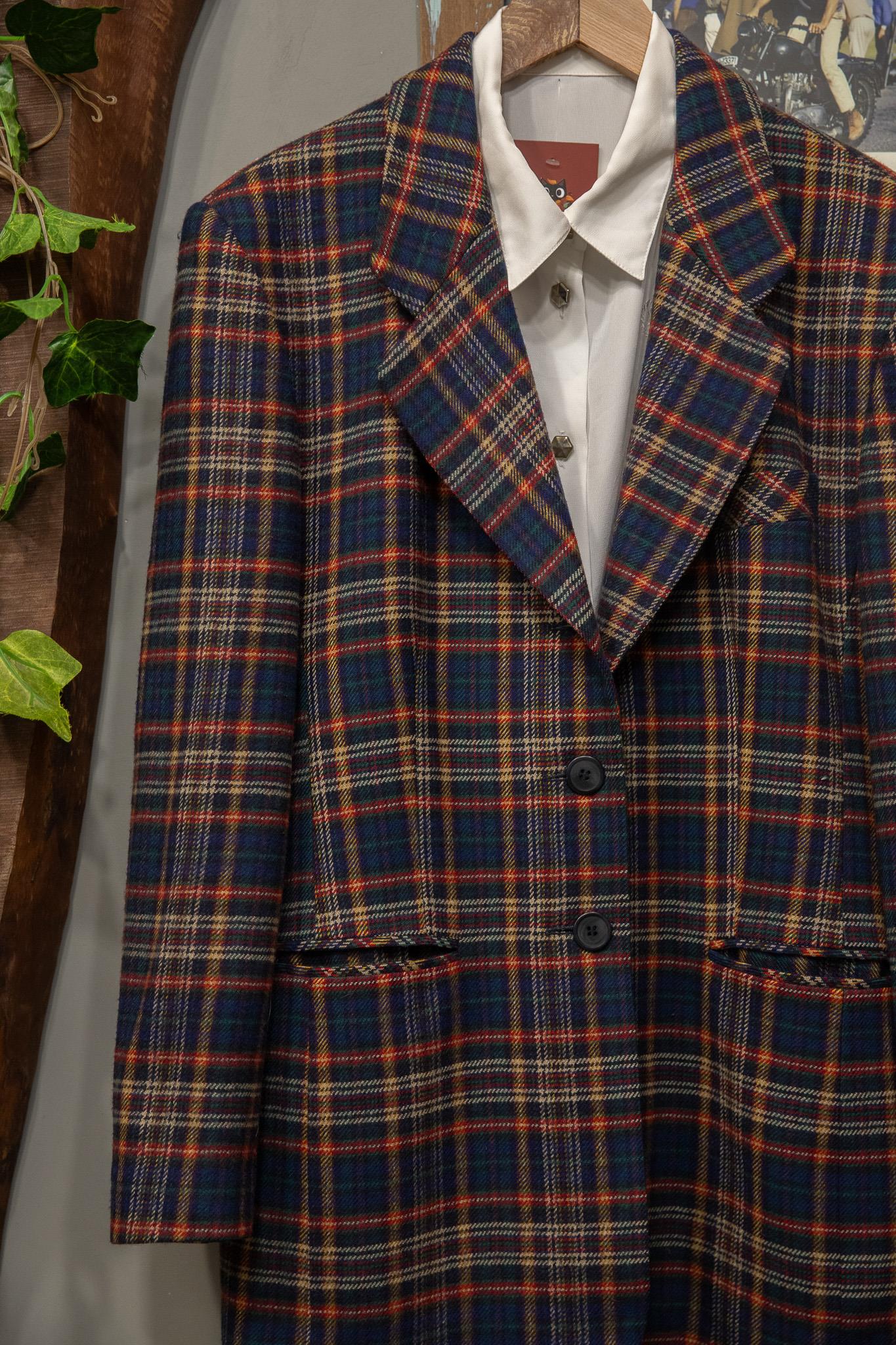 Austrian Ekoseli Yün Ceket