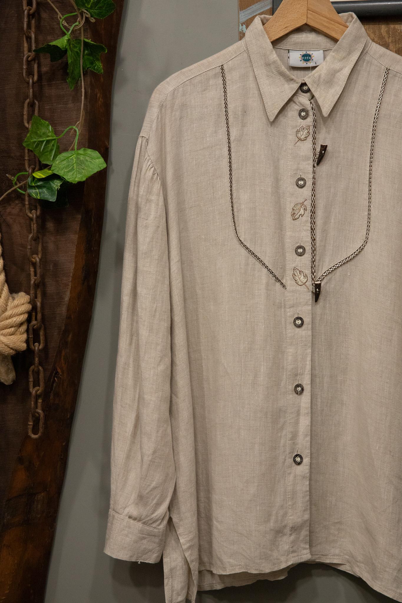 Austrian Keten Bavyera Gömlek