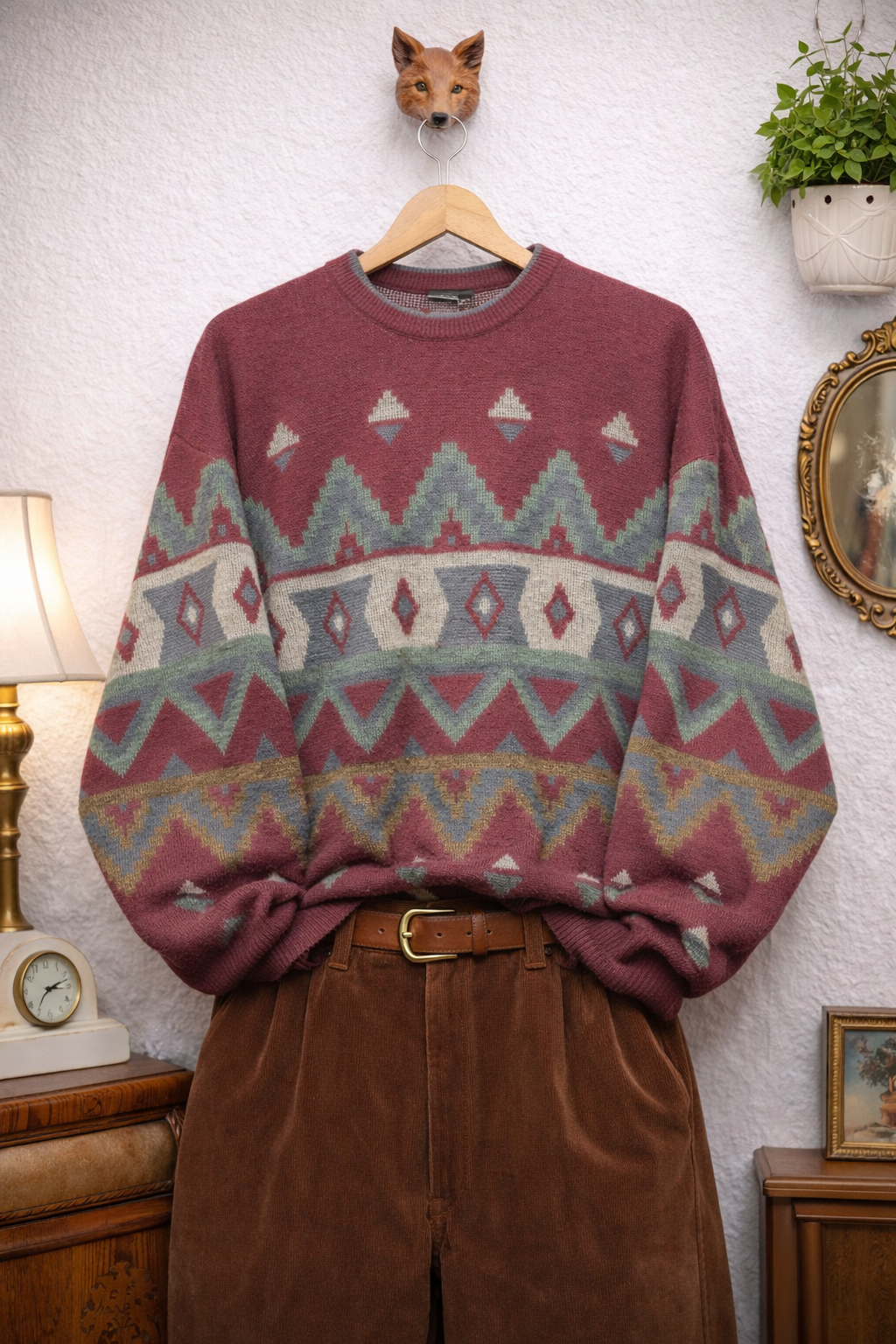 Aztec 90's Örgü Kazak