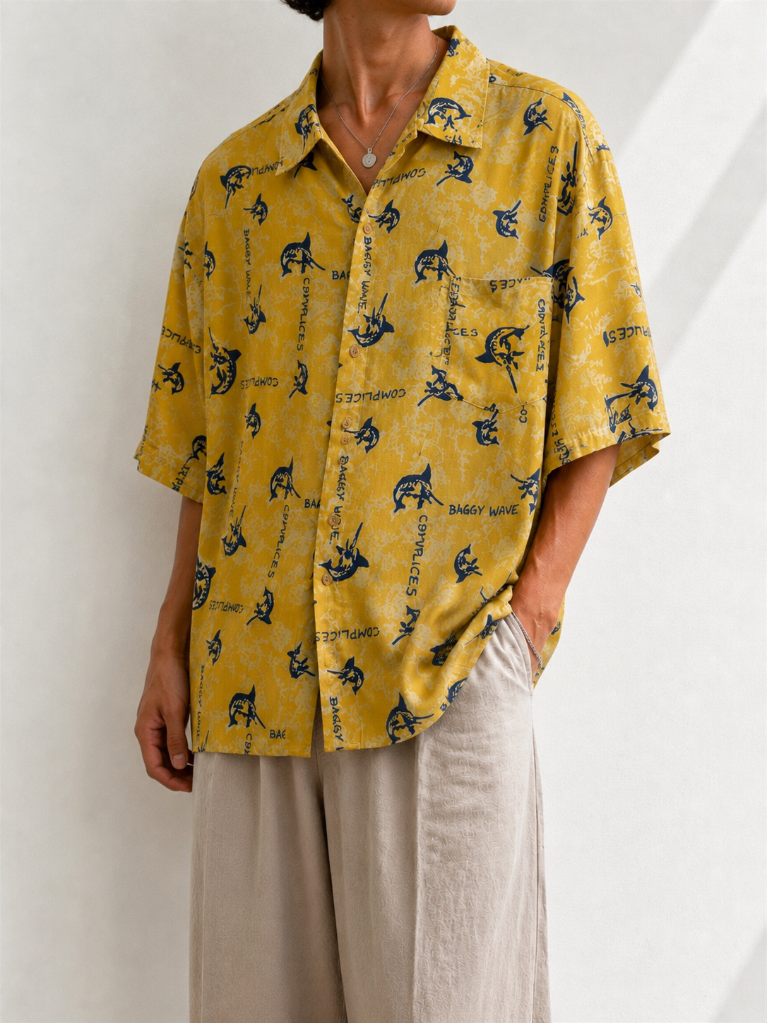 Baggy Wave 90s Gömlek