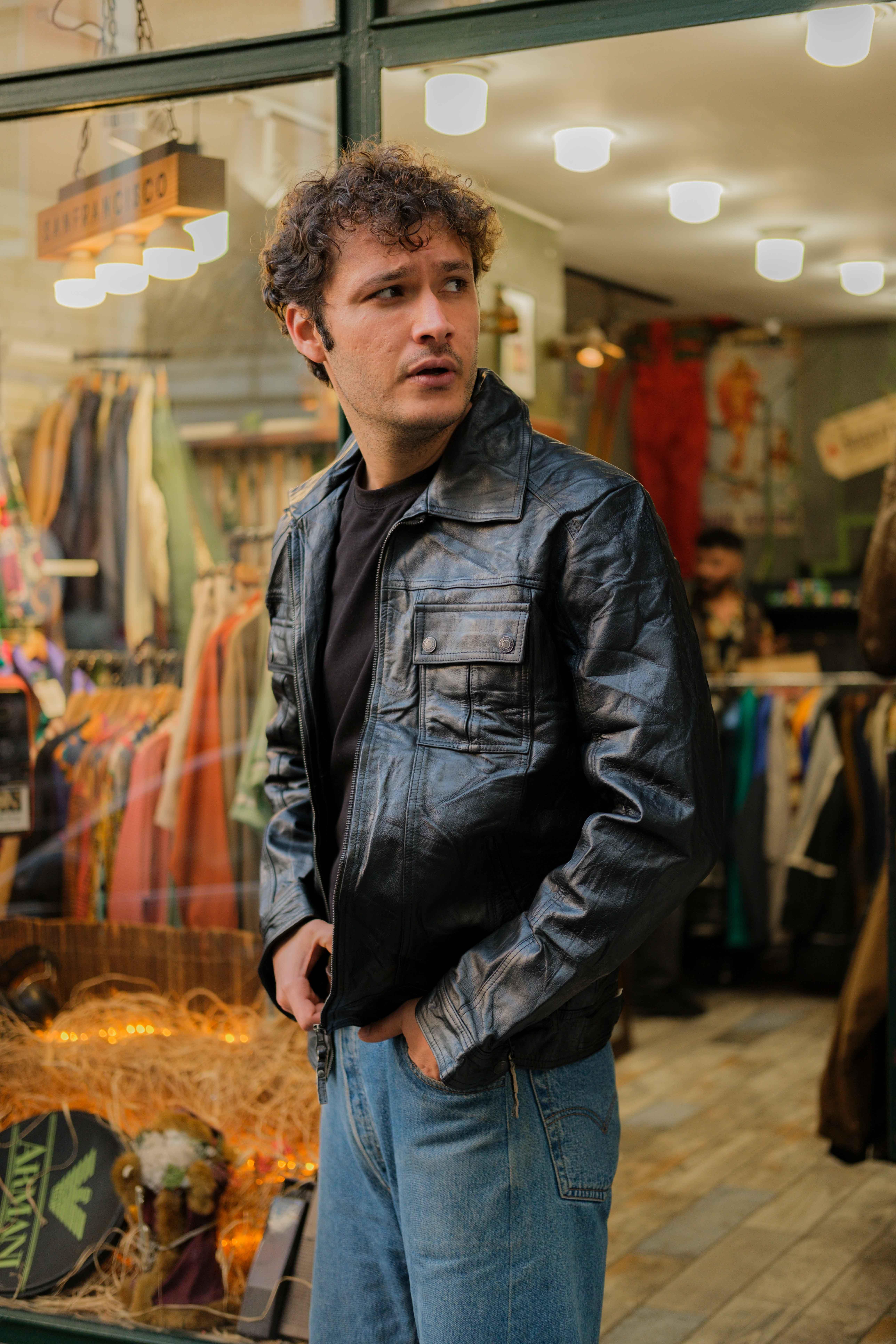 Biker Vintage Unisex Deri Ceket