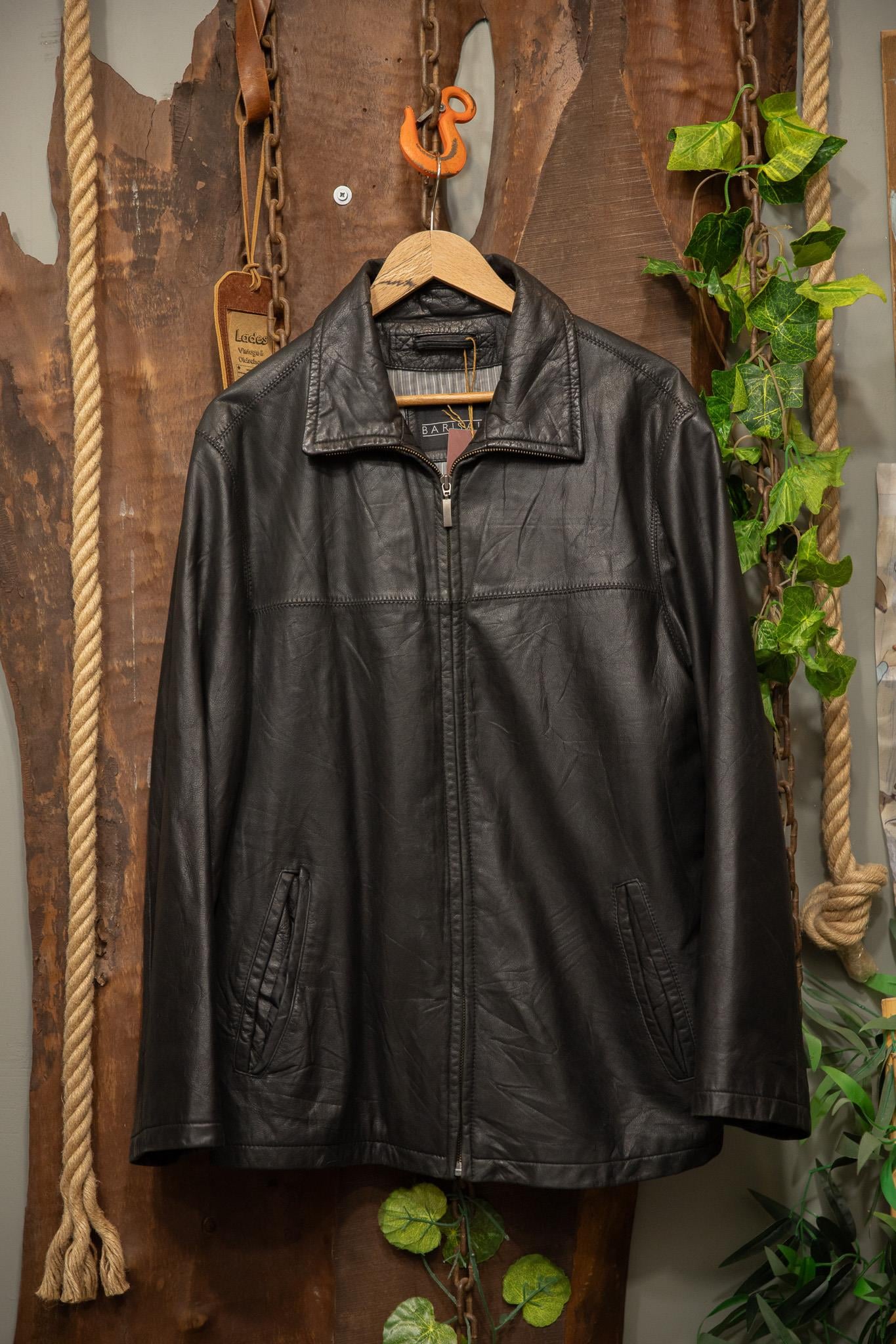 Classic Black Biker Deri Ceket