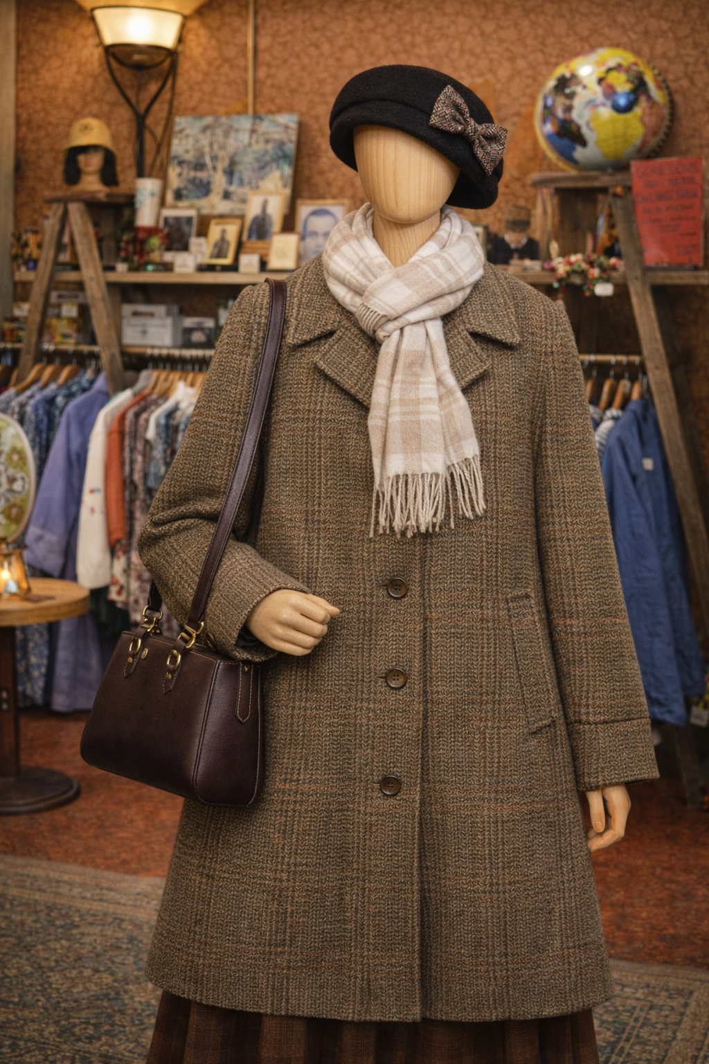 Classic Brown Wool Kaban/Ceket