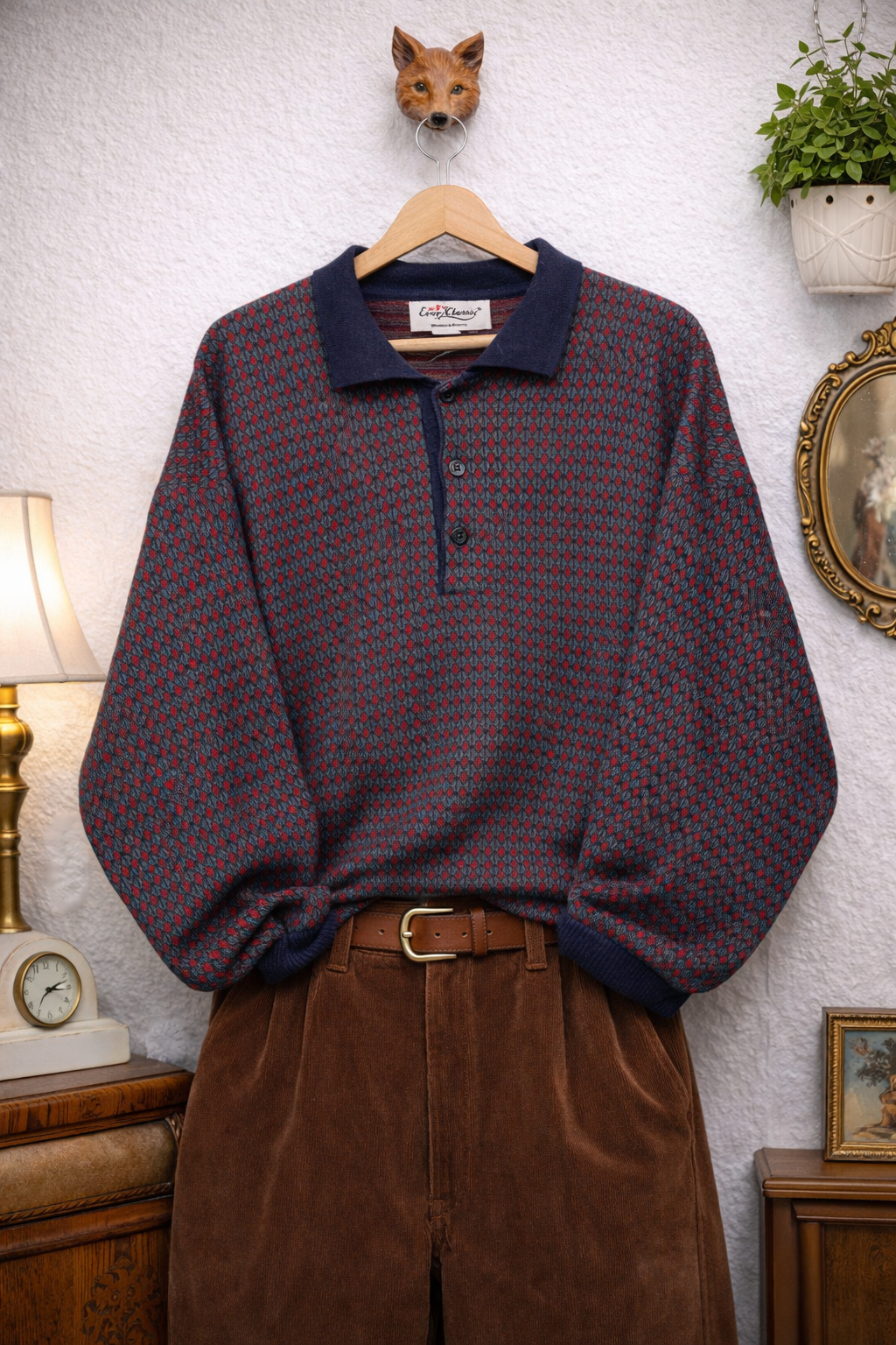 Classic Polo Yaka Yün Kazak