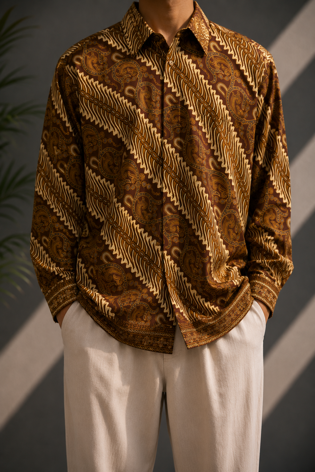 Ethnic Boho Batik Gömlek