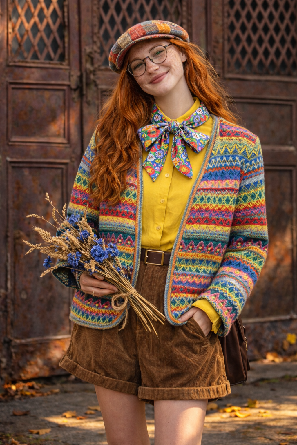 Ethnic Coogi Örgü Ceket/Hırka