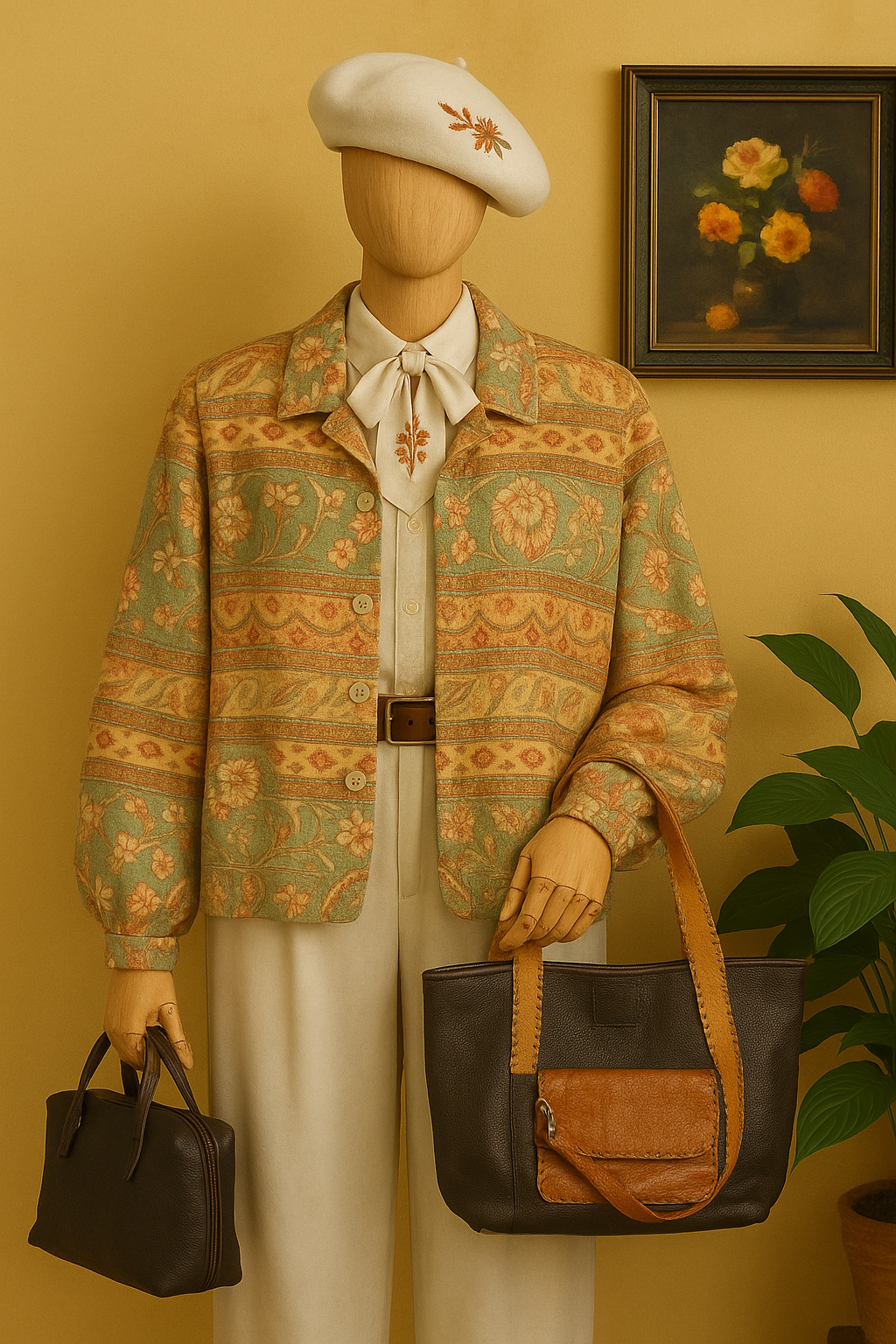 Etnik Tapestry Kadın Ceket