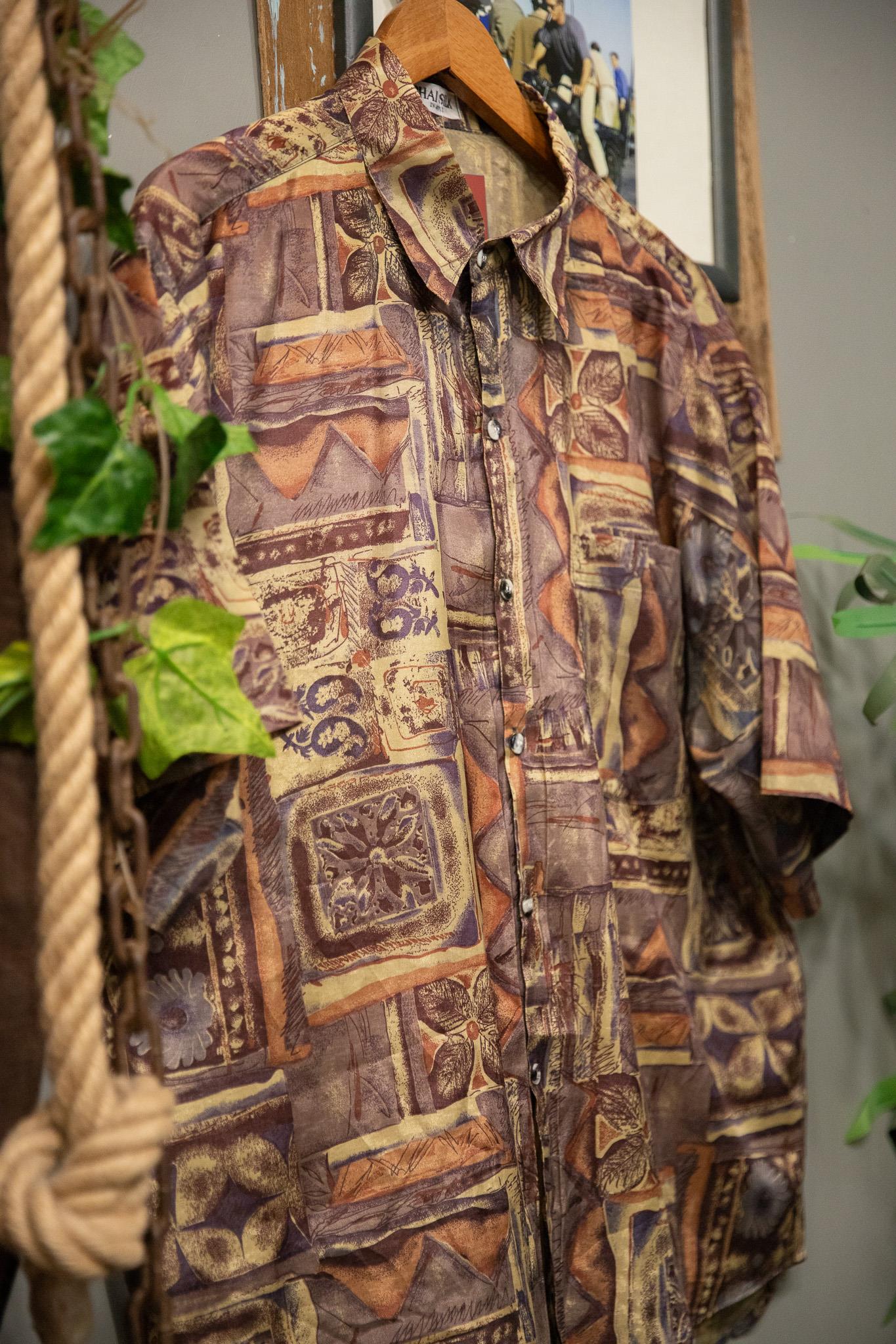 Etnik THAI SILK 90s Gömlek