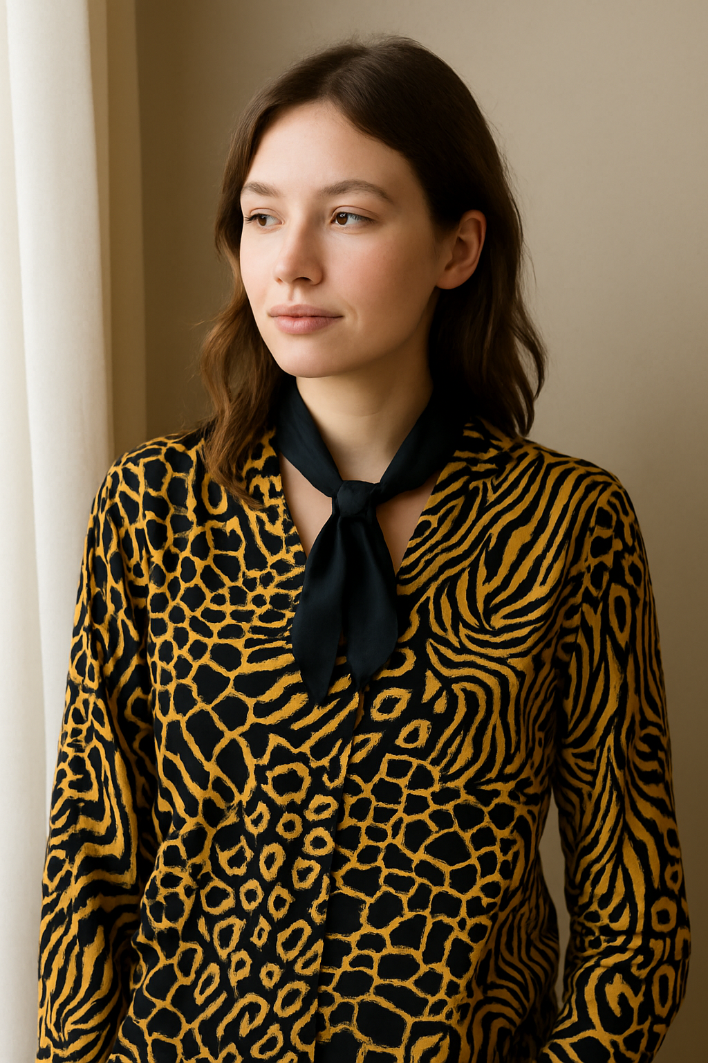 Germany Leopard Kadın Gömlek