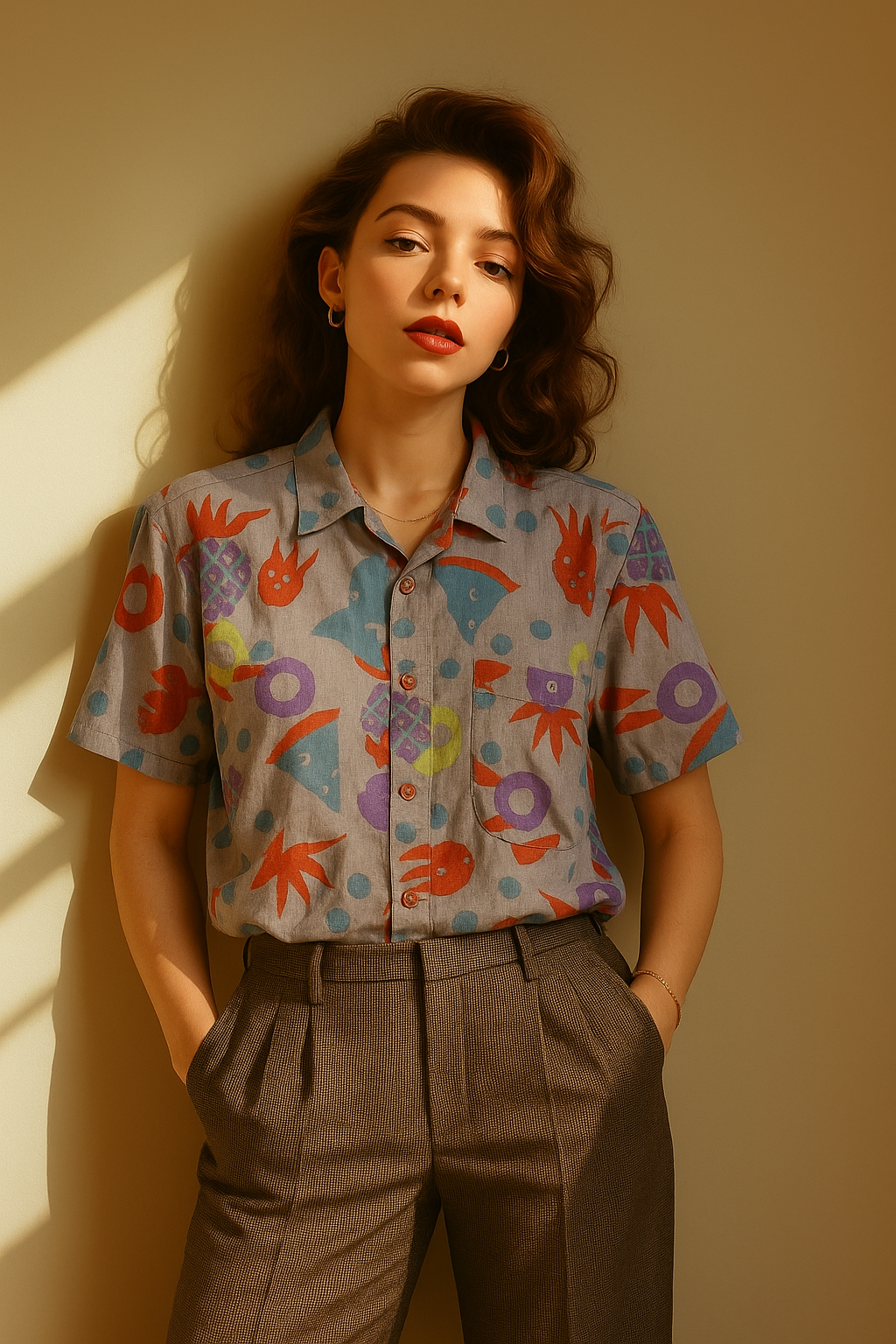 LAKE 90s Etnik Gömlek