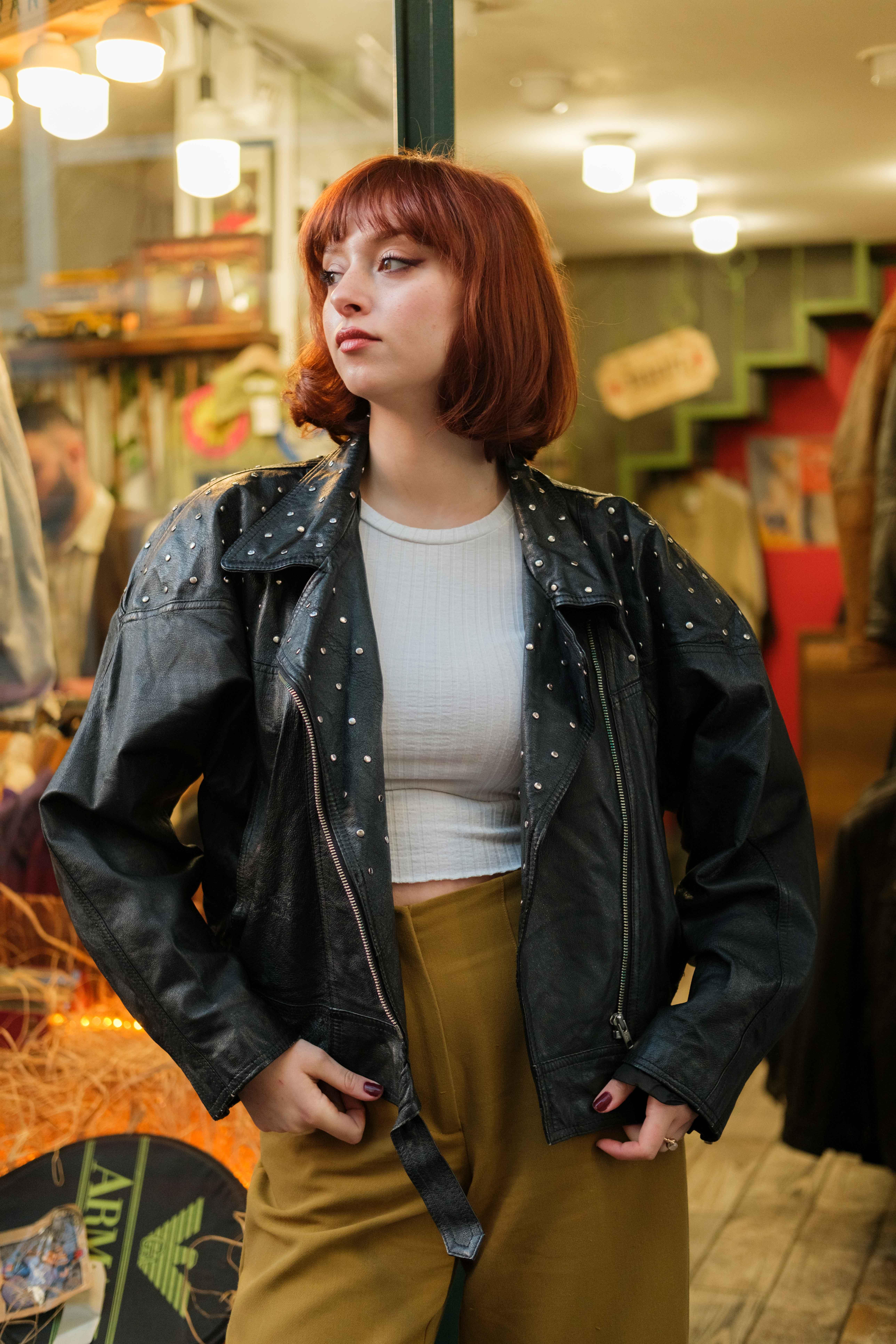 MISSJOY TASARIM Model Biker Kadın Deri Ceket