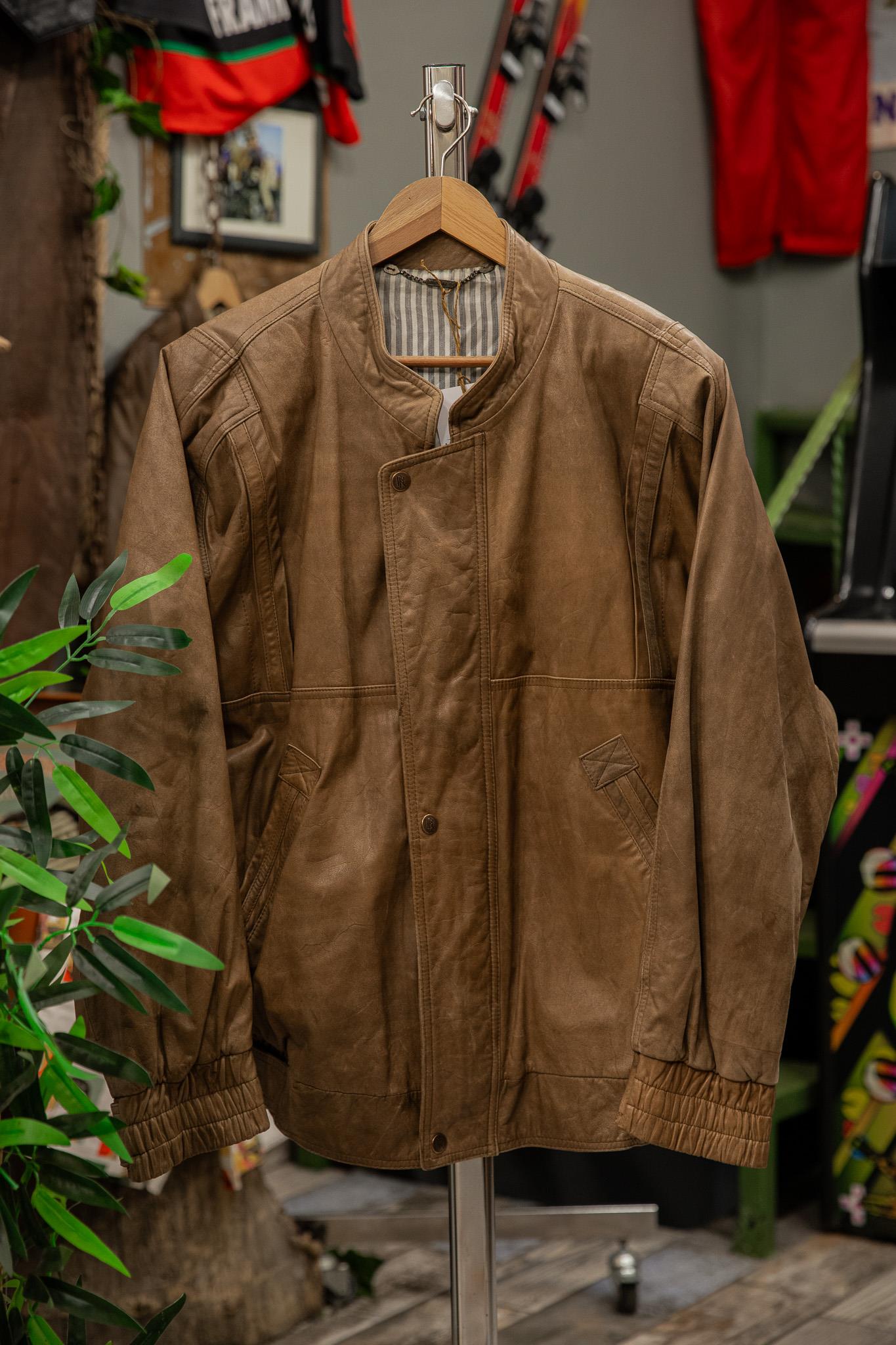 Montes Model Unisex Bomber Deri Ceket