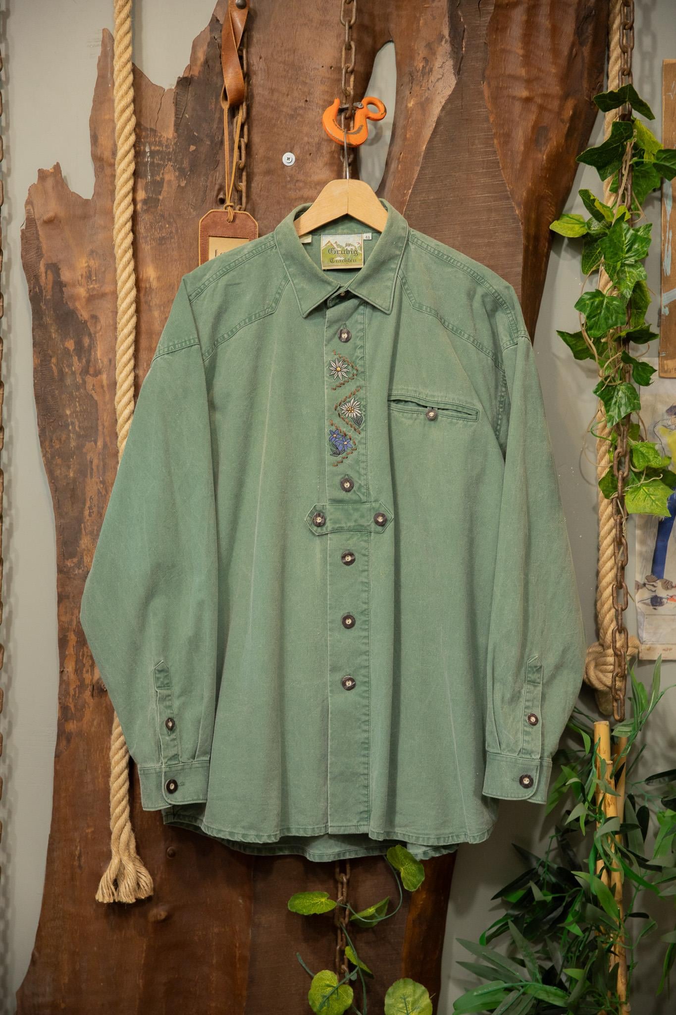 Nakışlı Austrian Bavyera Gömlek