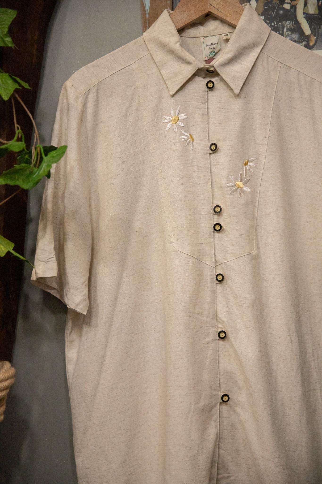 Nakışlı Bavyera Kadın Gömlek