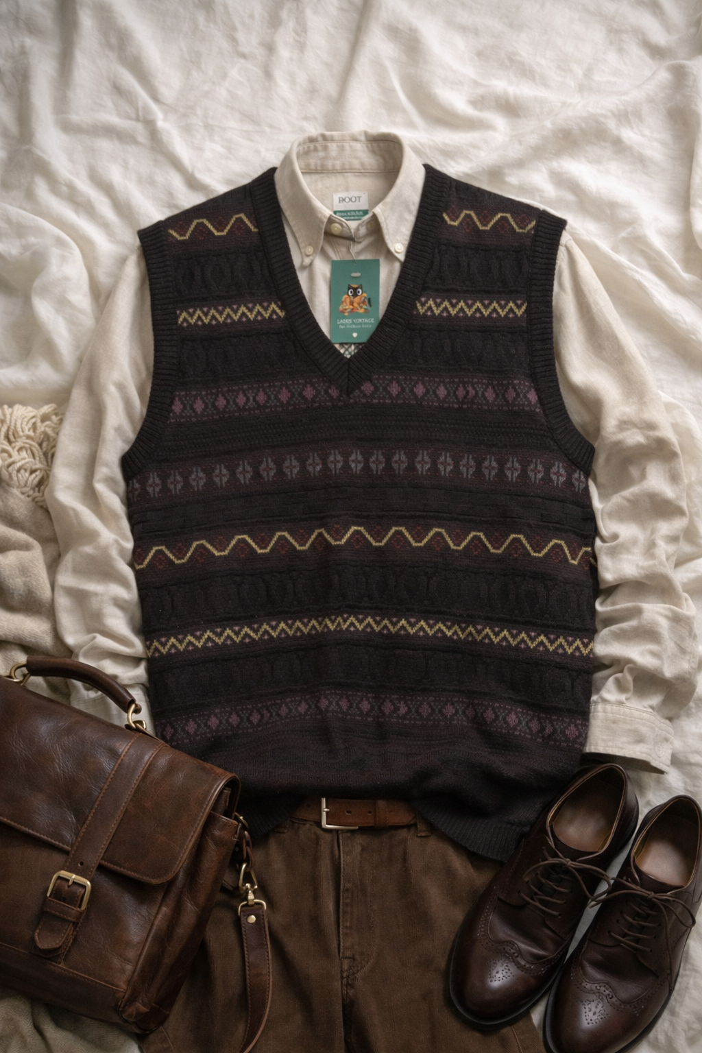 Nordic Vest 90's Sweater/Yelek