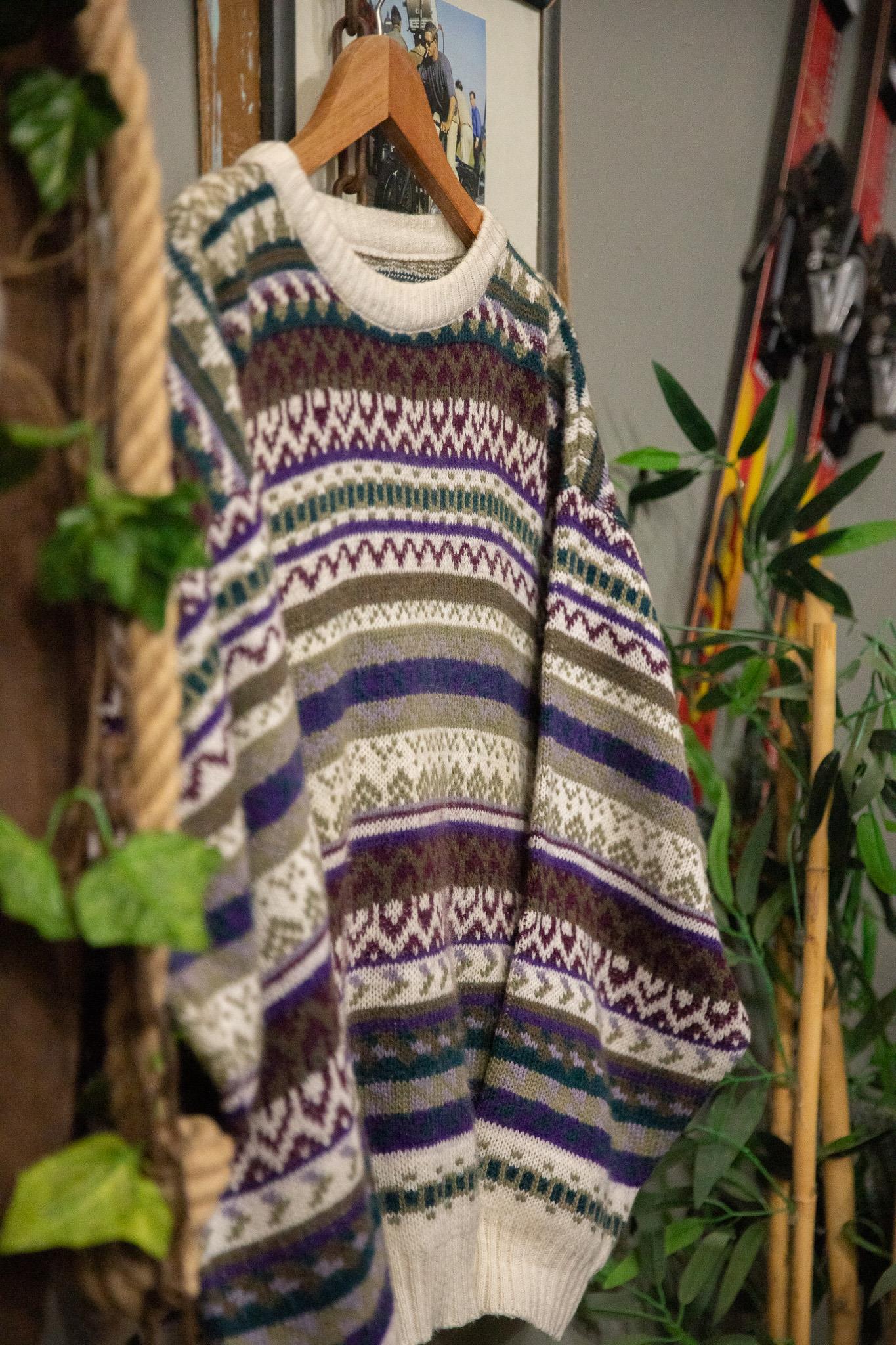 Örgü Desenli Wool Kazak