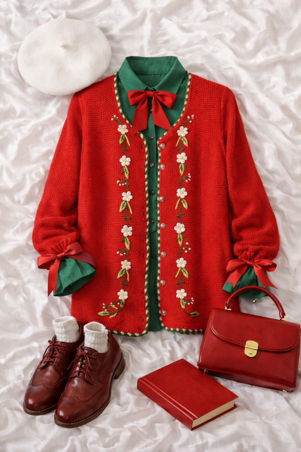 Örgü/Nakışlı Wool Hırka/Ceket