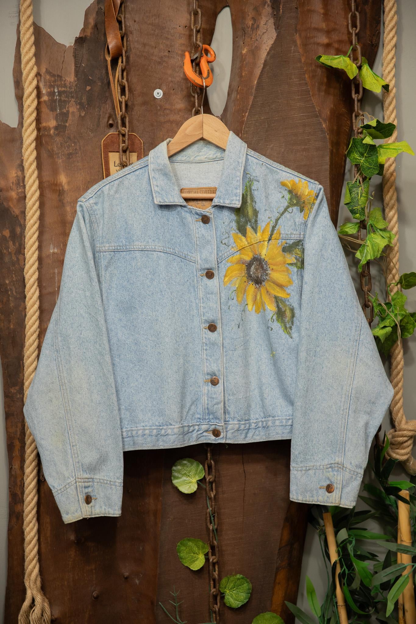 Oversize Painted Denim Ceket