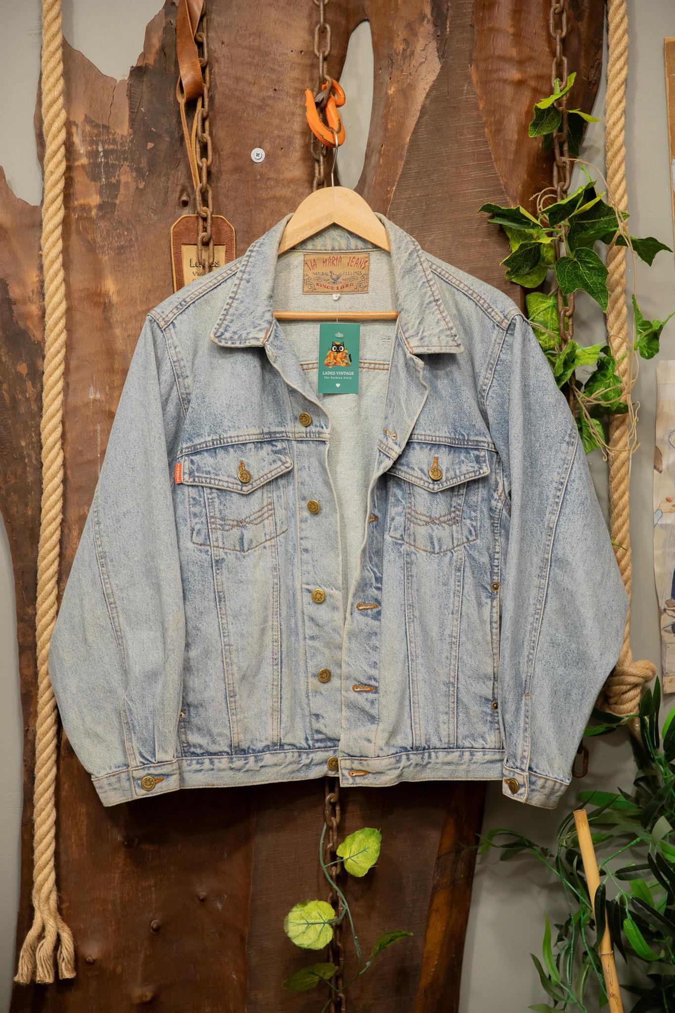 Oversize TiaMaria Wash Denim Ceket