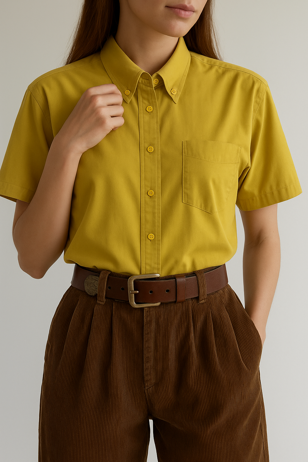 ROYAL 90s Yellow Gömlek