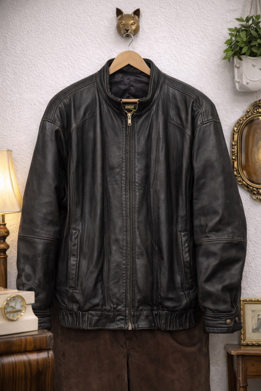 Spain Oversize Bomber Deri Ceket