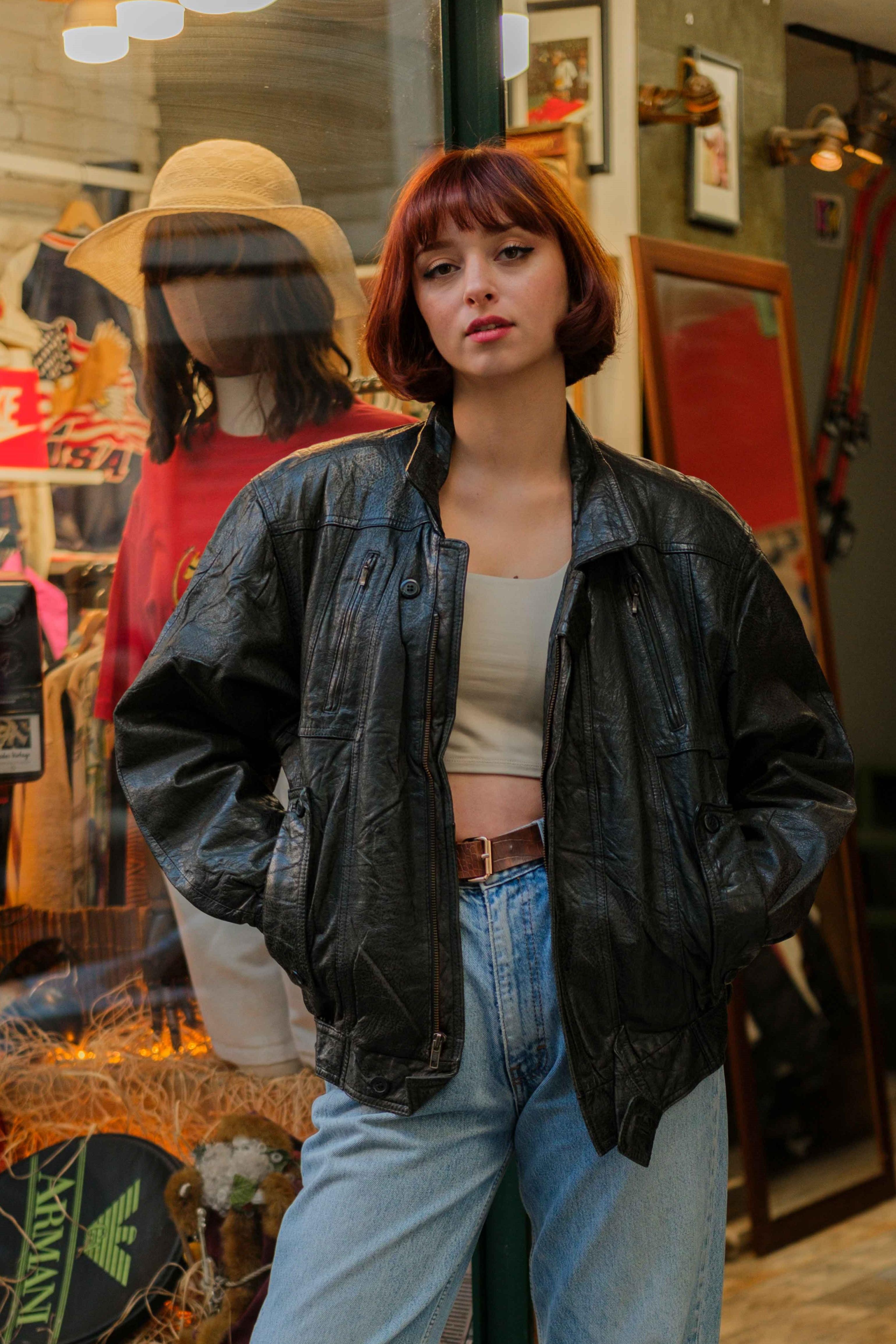 VİNTAGE ESKİTME MODEL UNİSEX CEKET