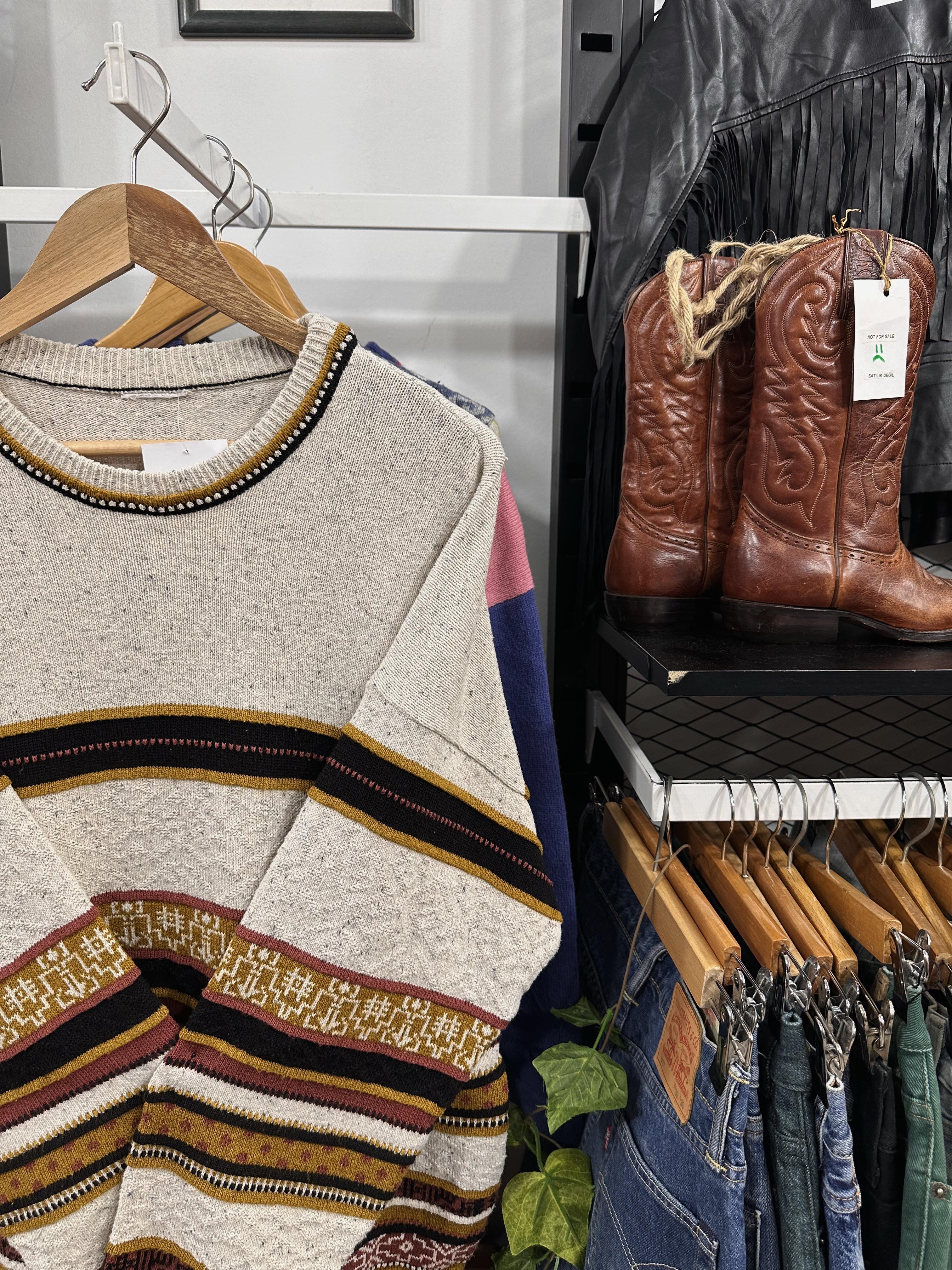Vintage Etnik Unisex Kazak