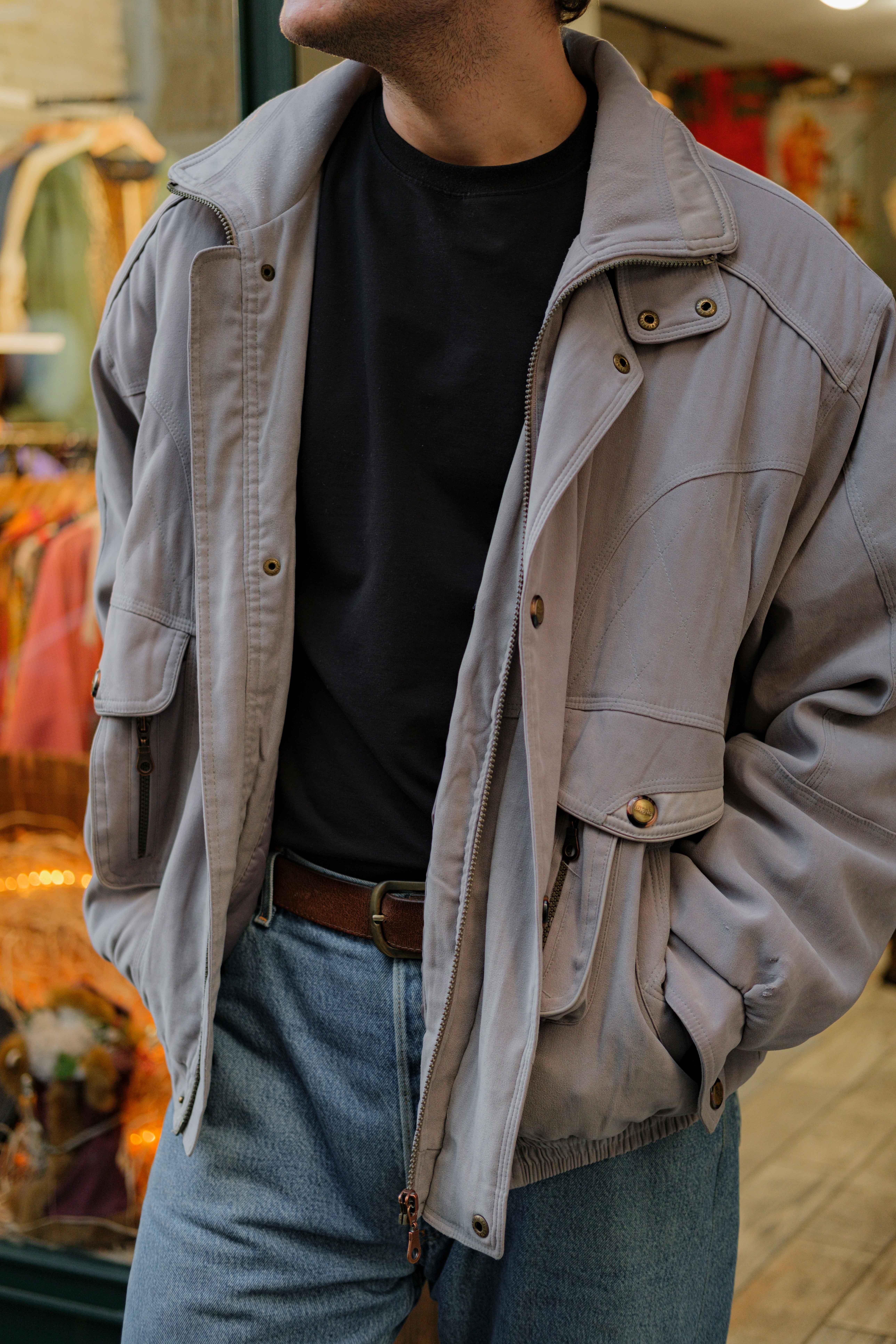 Vintage HAPPYTEX Bomber Unisex Mont