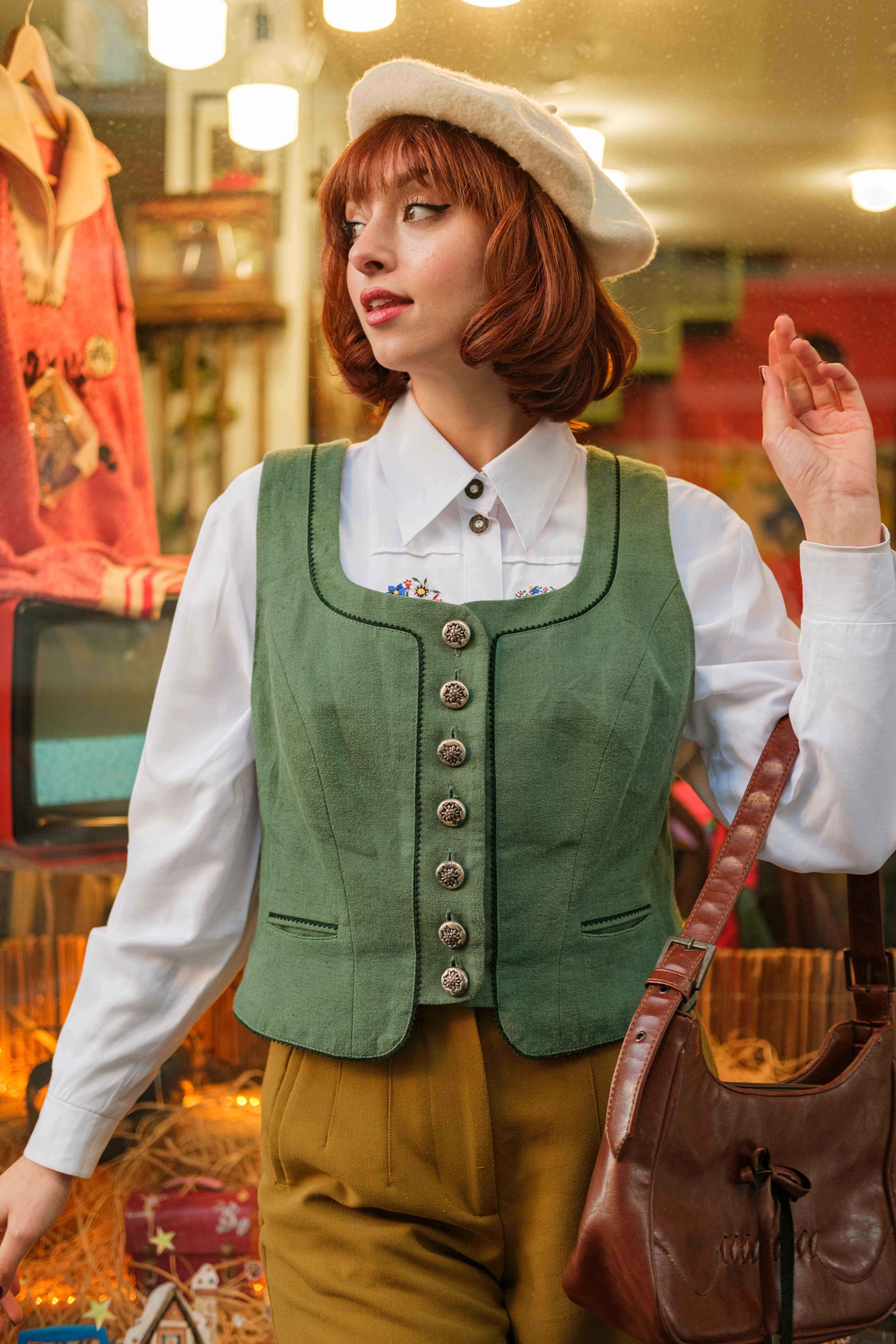 VİNTAGE KADIN BAVYERA ÜST