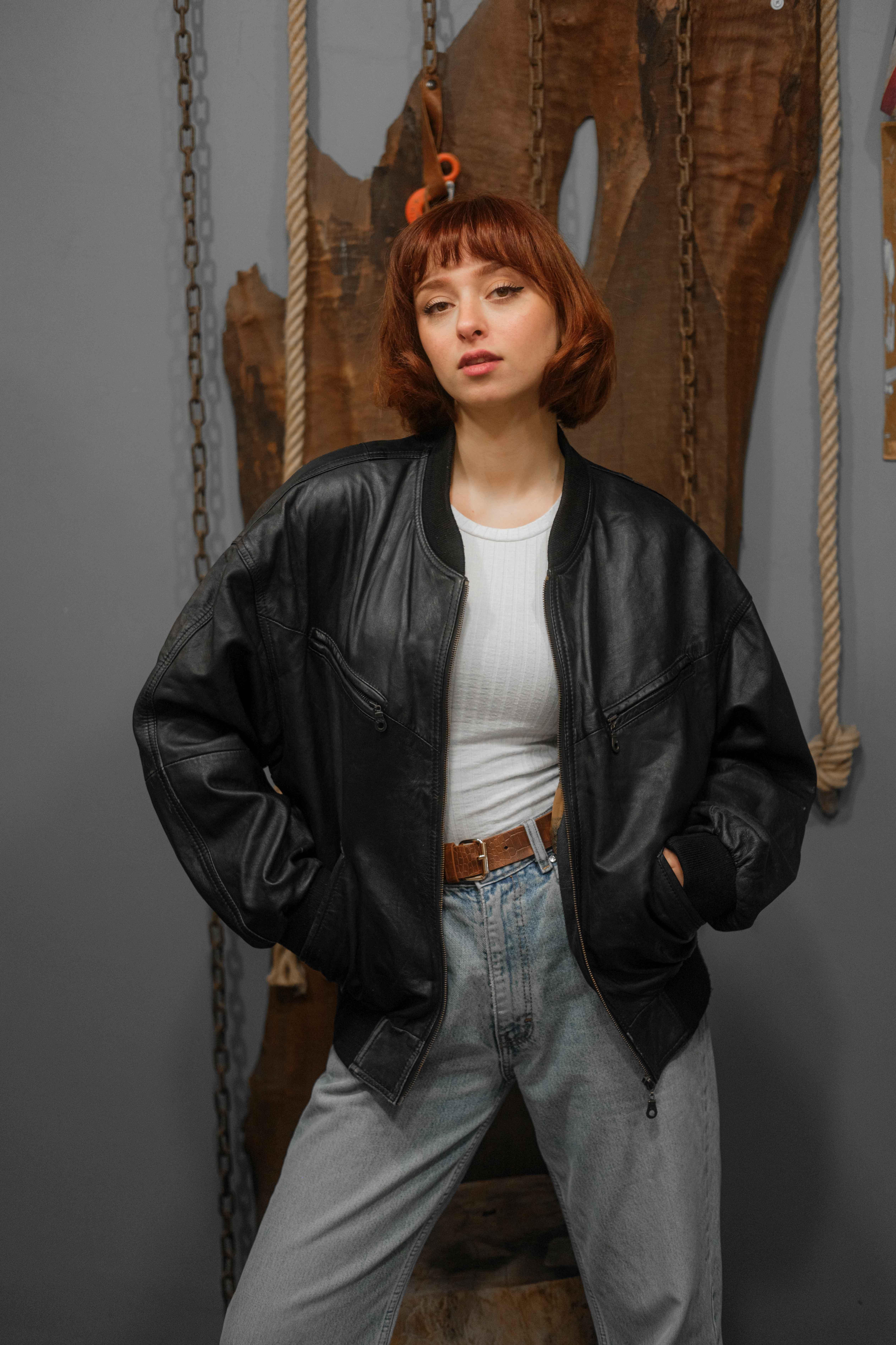 VİNTAGE UNİSEX BOMBER CEKET