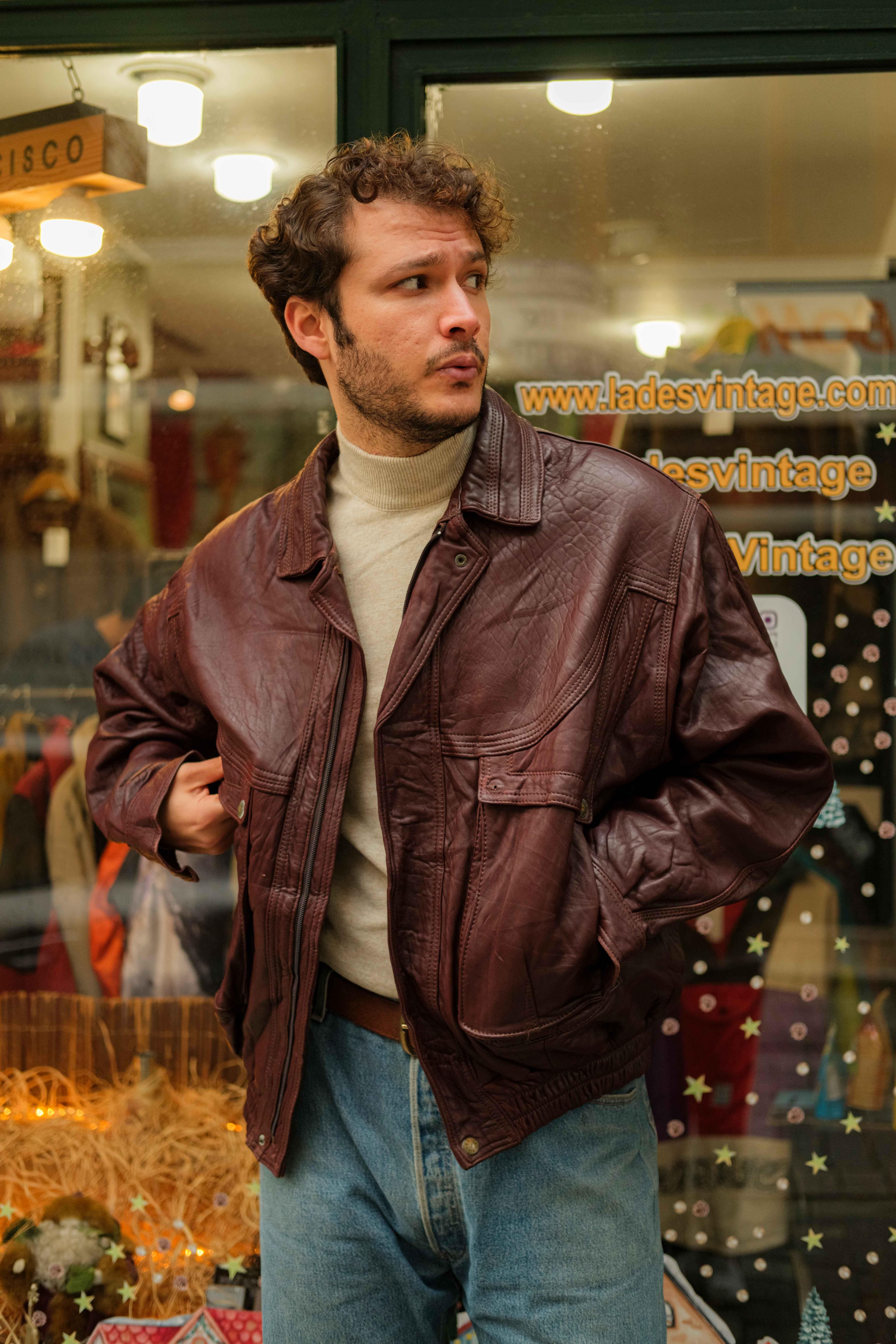 VİNTAGE UNİSEX BOMBER CEKET