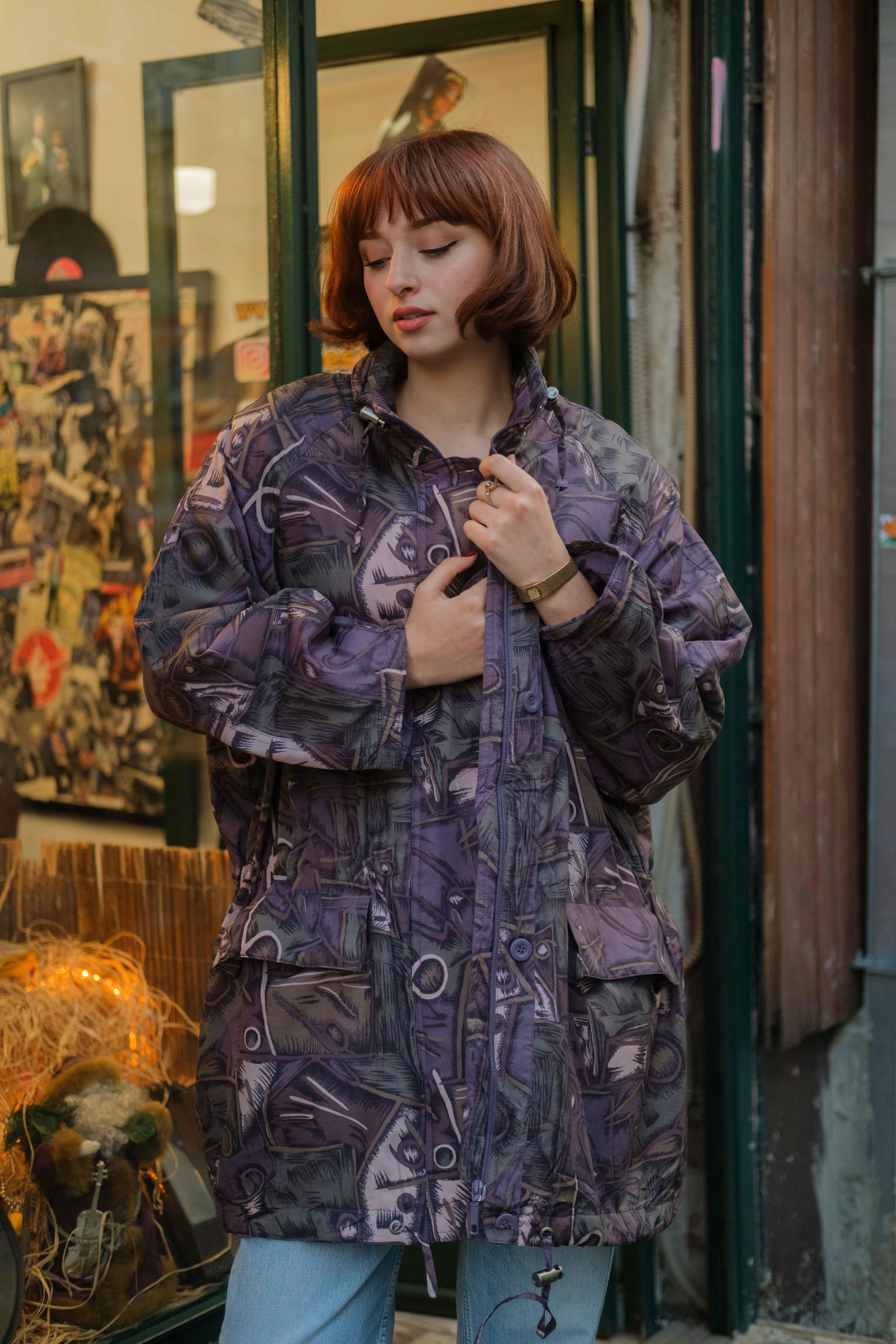 Vintage Unisex Renkli Mont