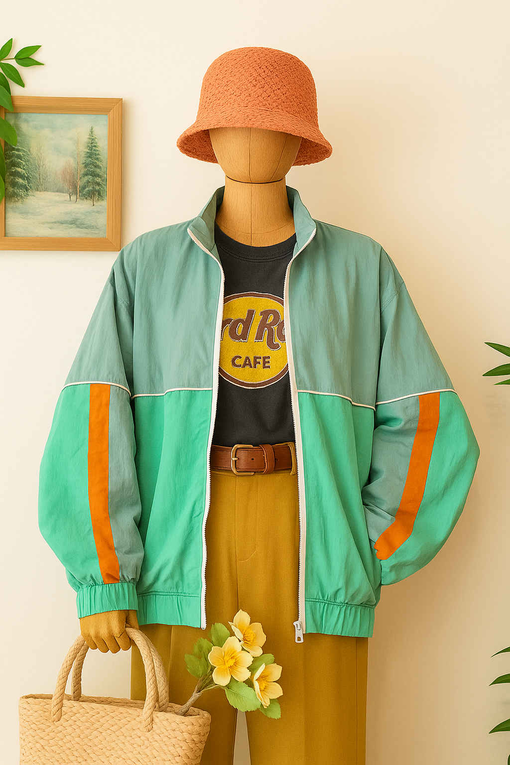 WEEKDAY 90's Renkli Spor Ceket
